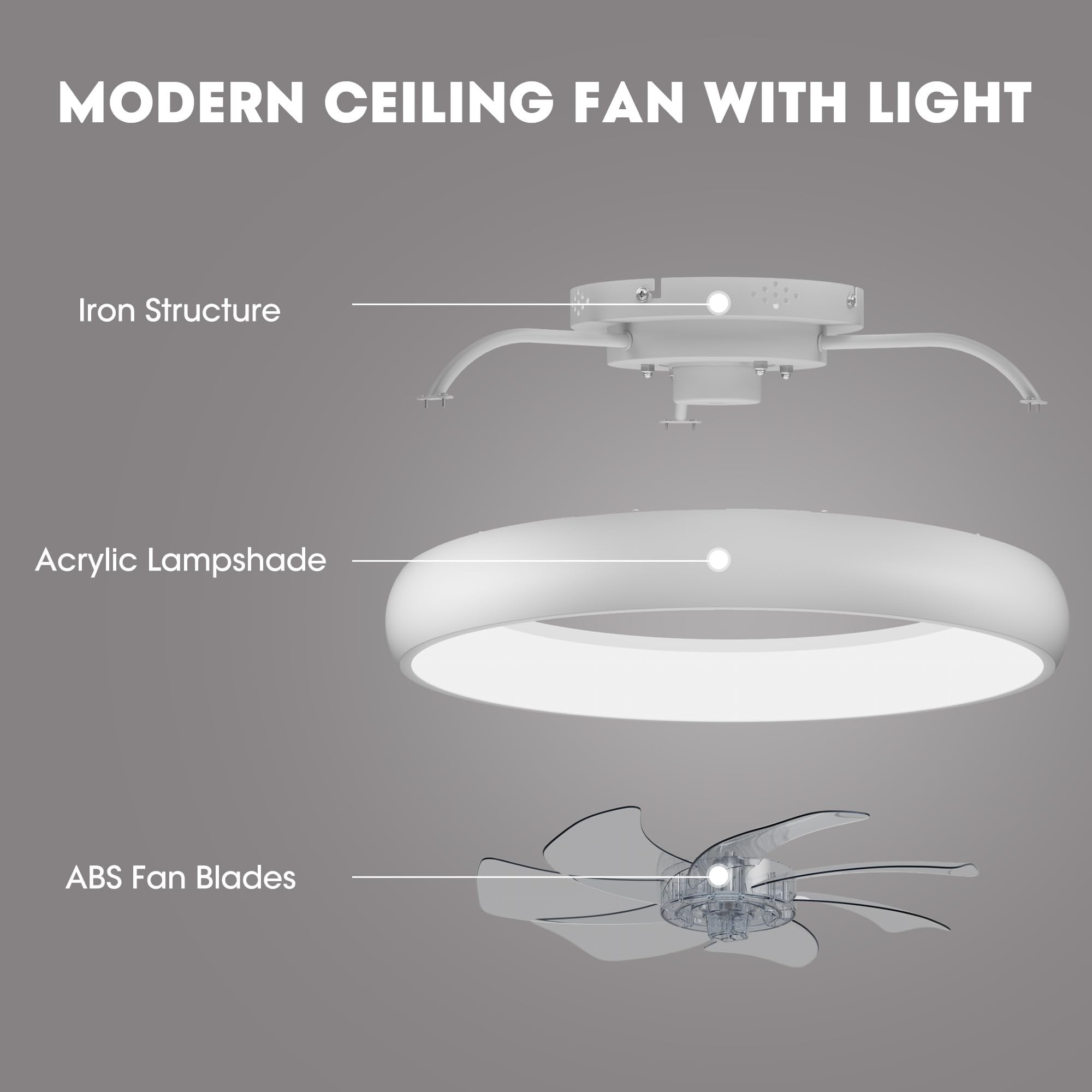 SILJOY Y1095-WH-MINI Ceiling-Fans - View #2