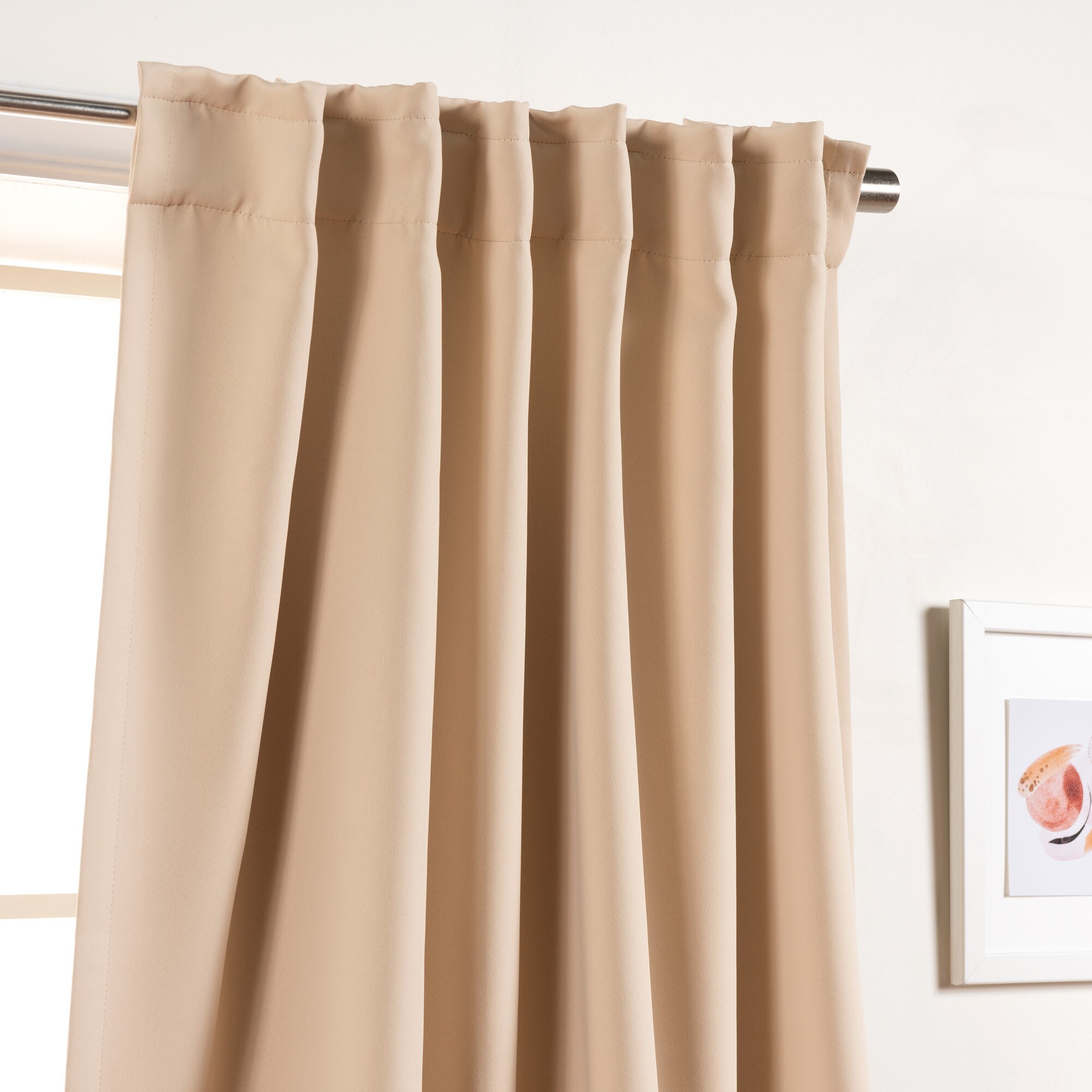 Best Home Fashion SOLID-54-BEIGE curtains - View #3