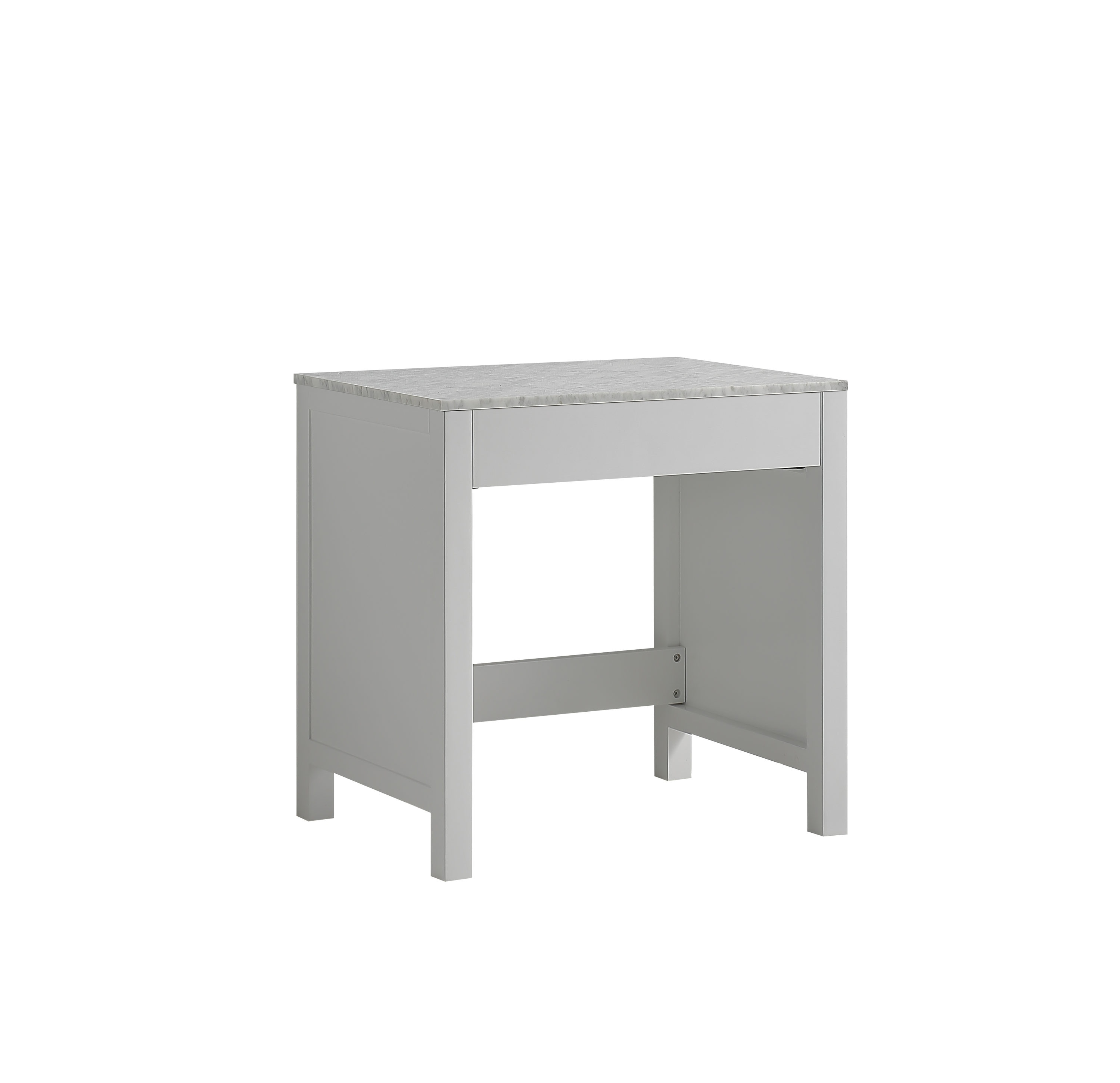 Lexora LJ302230ADSMTB 30-in White Makeup Vanity