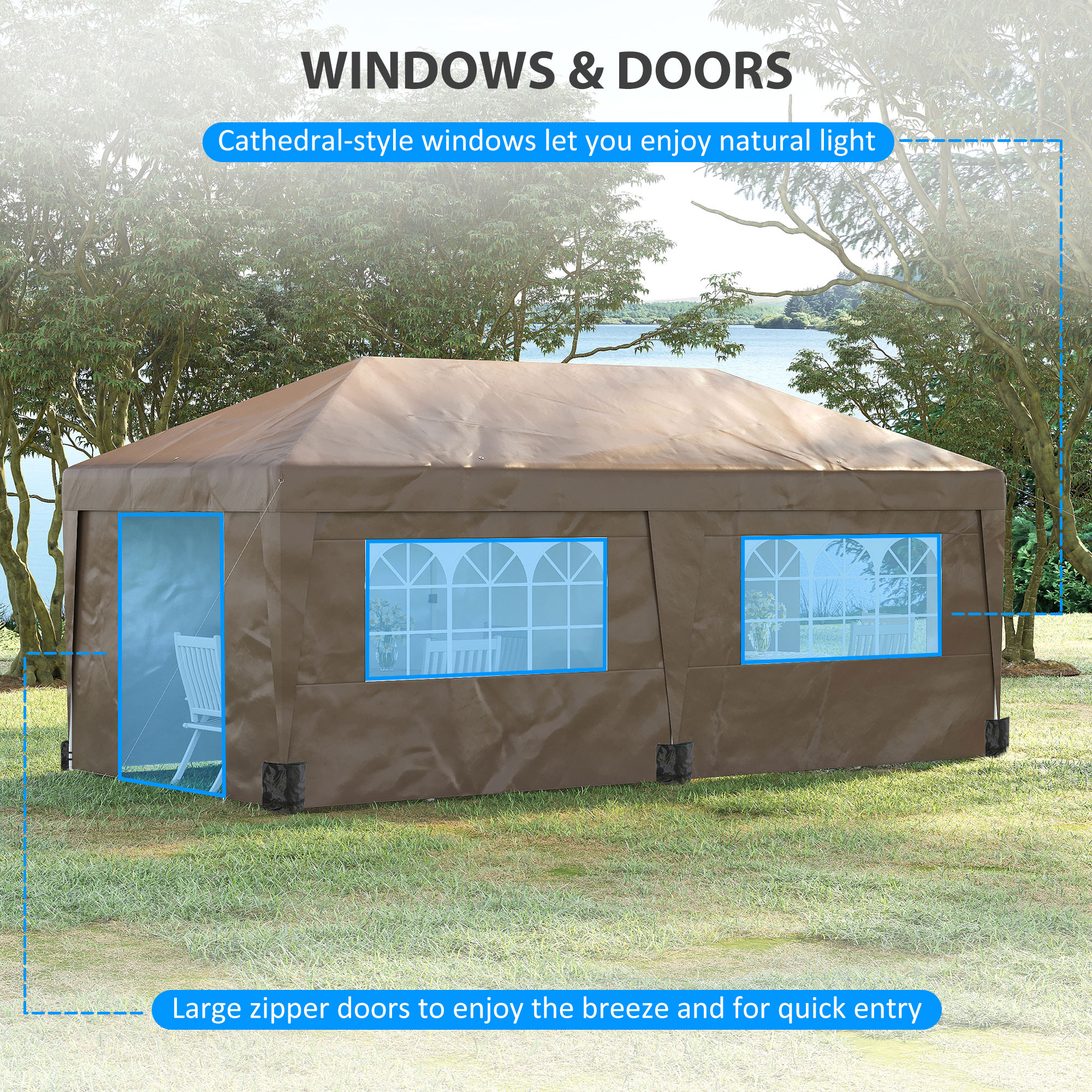 ToolCat BZ2-53-PW Wood-Resin-Gazebos - View #5