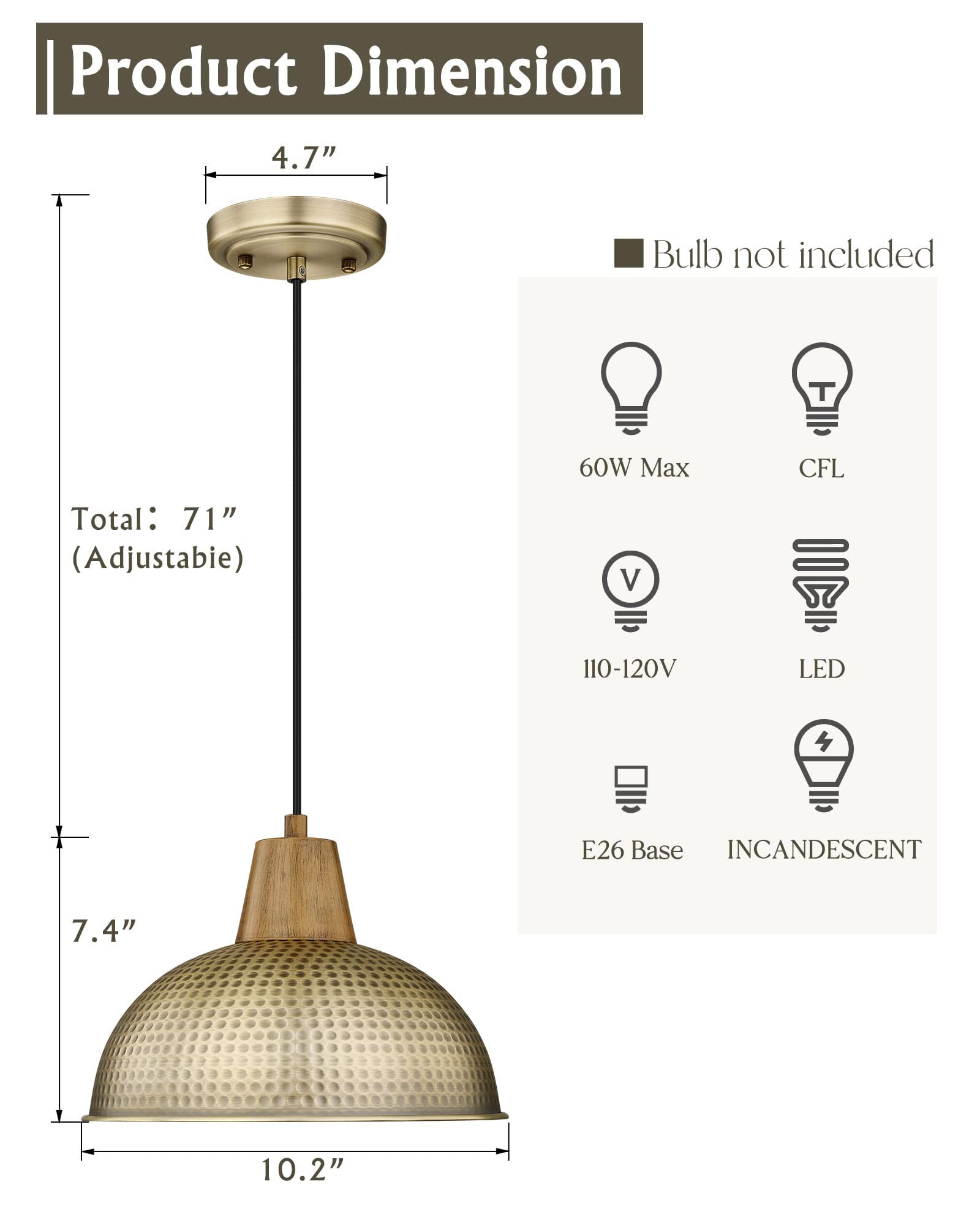 LTMATE LS4FG58MIL BG Pendant-Lights - View #3