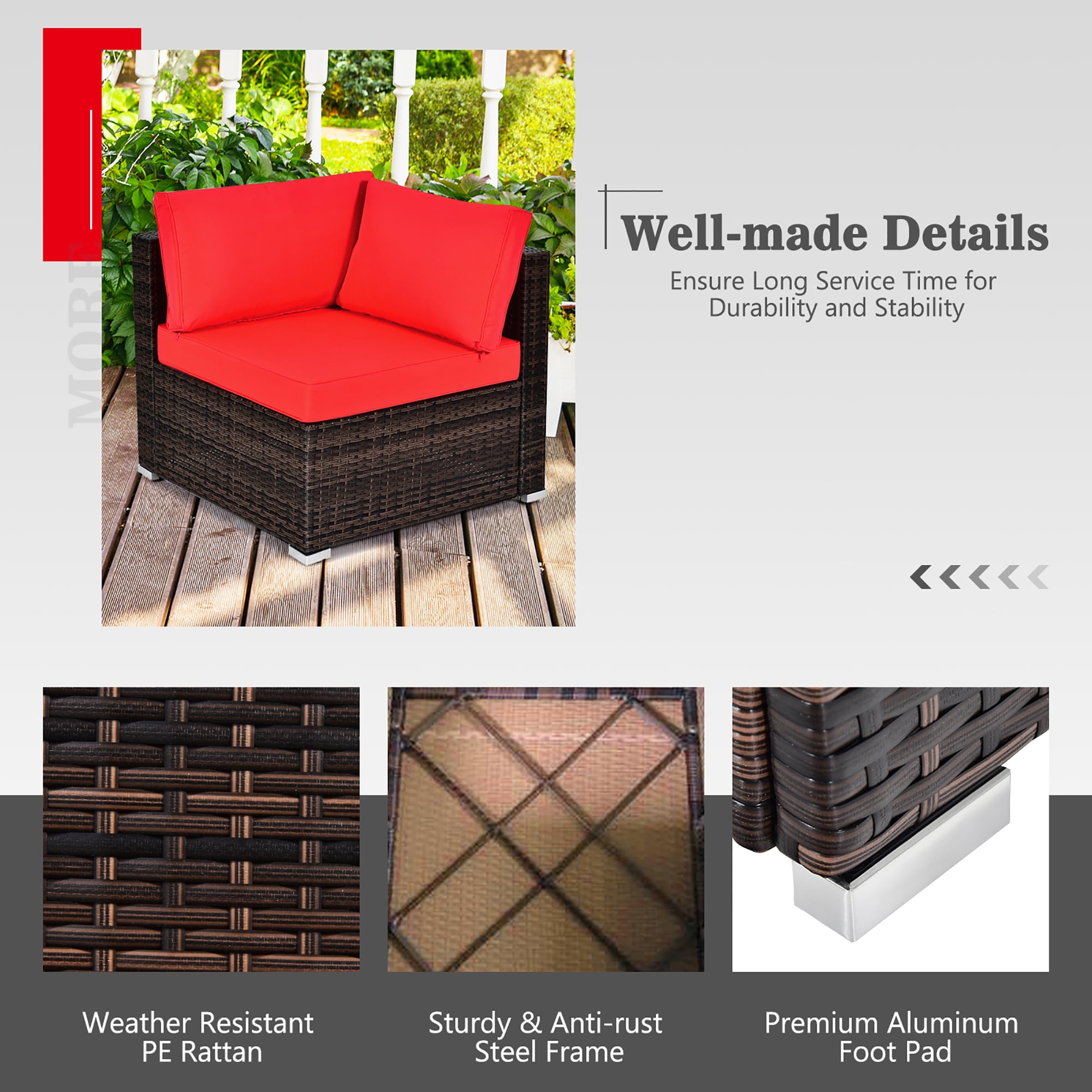 Costway LWS00023 Patio-Conversation-Sets - View #5