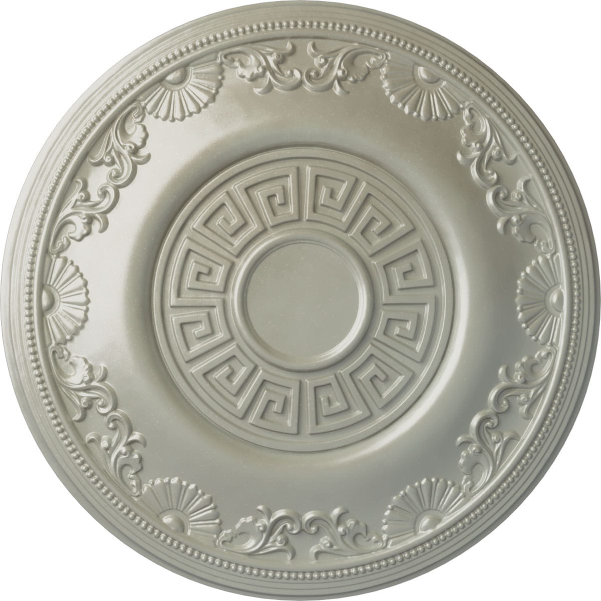 Ekena Millwork CM25NEFCS Nestor 25.875-in W x 25.875-in L Painted Flash Copper Polyurethane Whole Ceiling Medallion