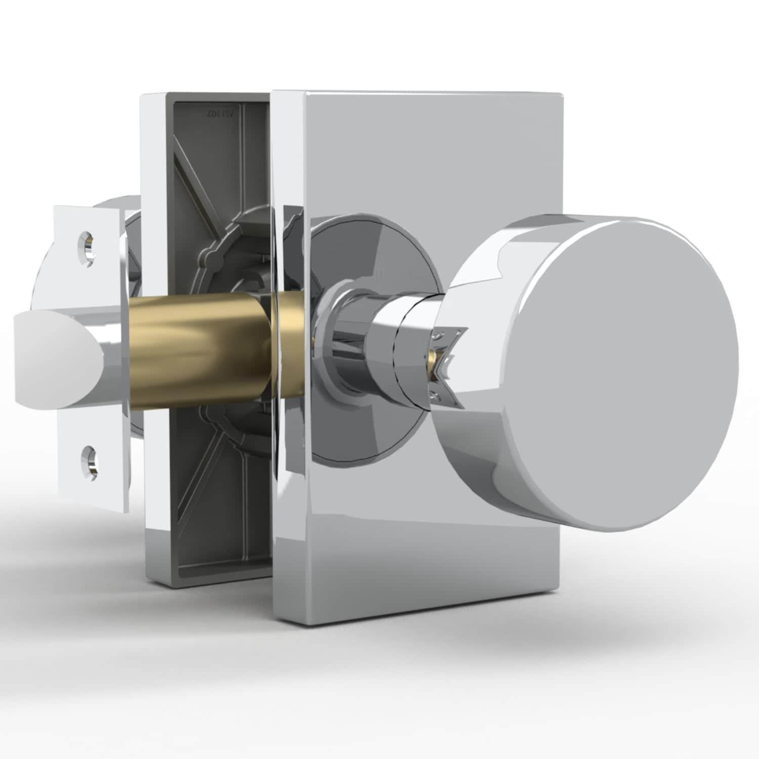 Mega Handles Laura Passage Door Knobs - 1 Pack Reversible Interior Door Knob - Heavy Duty Closet and Hallway Passage Silver Door Knobs - No Lock - Fits All Standard Door Sizes - Polished Chrome #LAURA-PA-PC-1