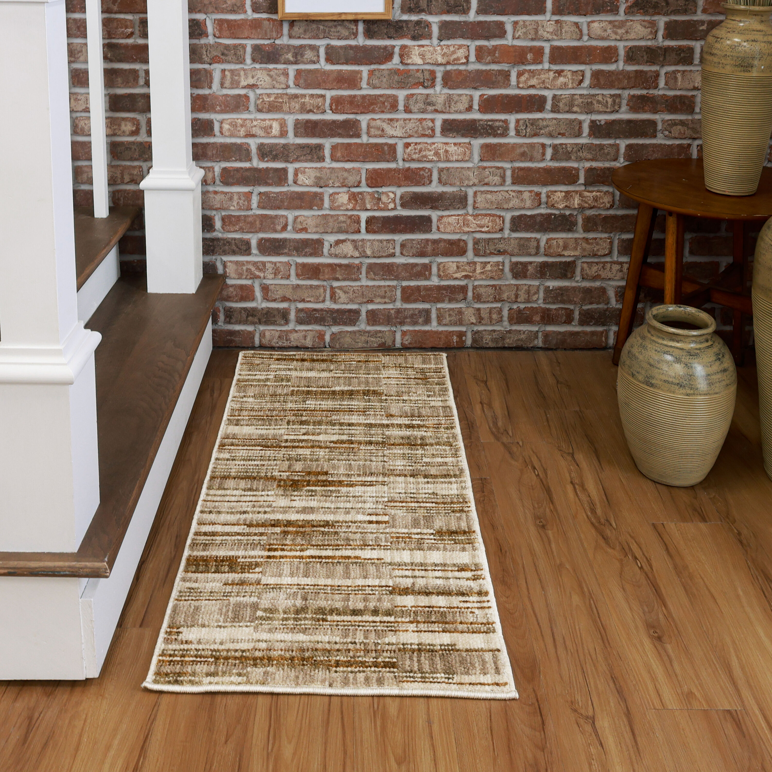 allen + roth R1299 7003 235048 Hidden Embers 2 x 4 (ft) Brown Rectangular Indoor Pet Friendly Throw rug 2