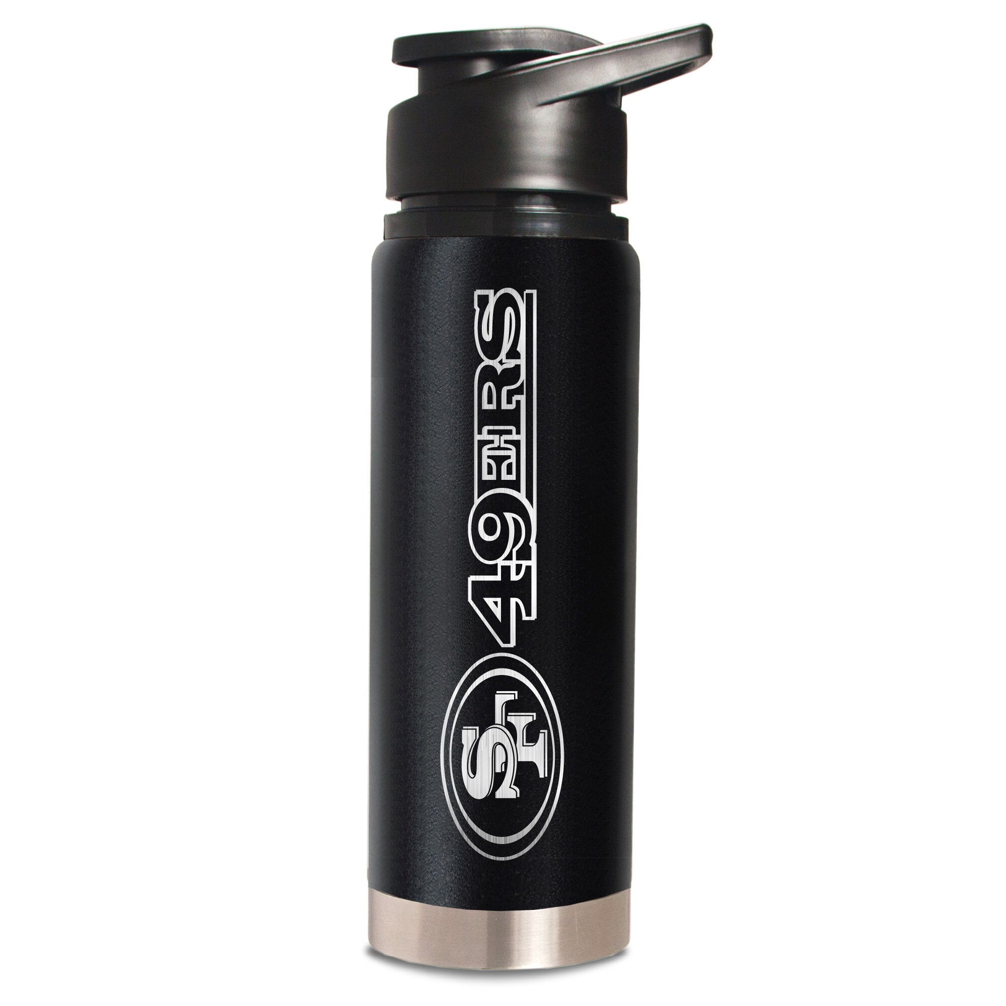 Titans 32 oz. Black Etched Water Bottle - Official Tennessee Titans Store