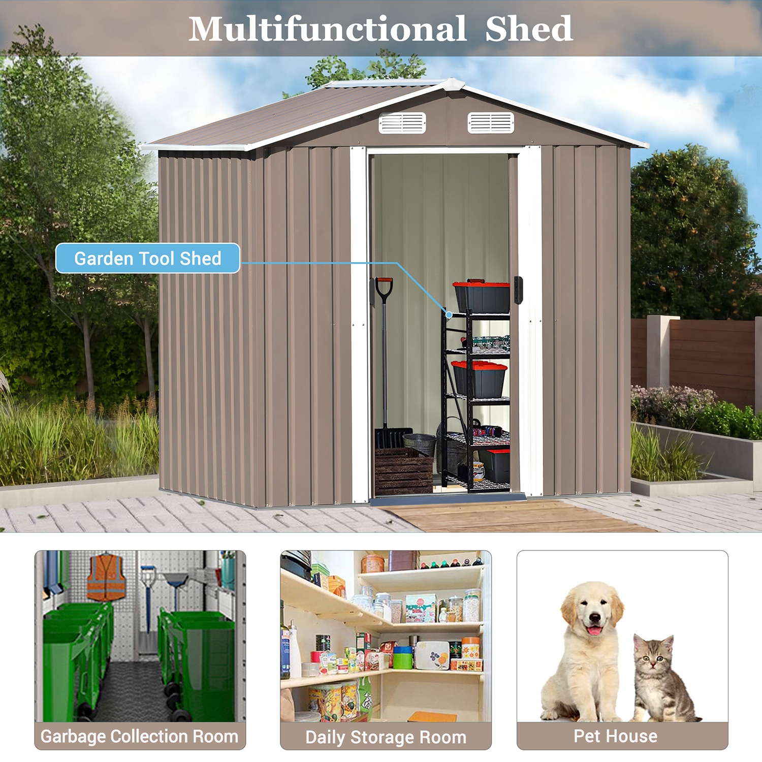Bybafun YA0100091 Metal-Storage-Buildings-Sheds - View #8