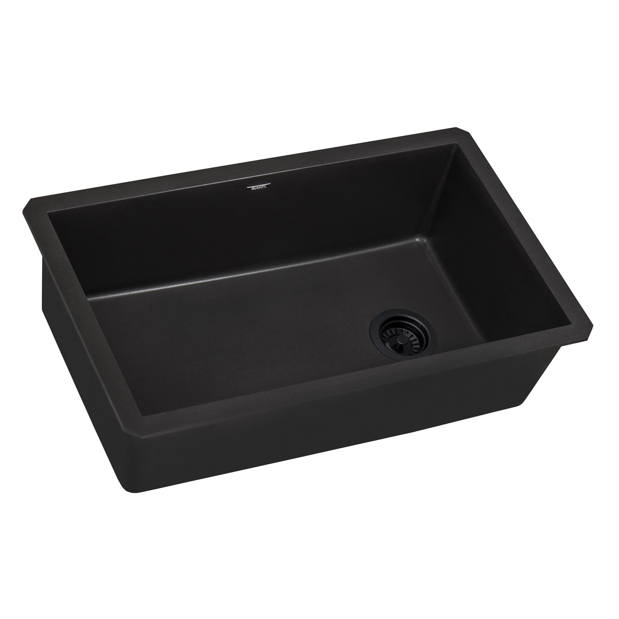 Midnight Black Granite Composite Single Bowl Kitchen Sink