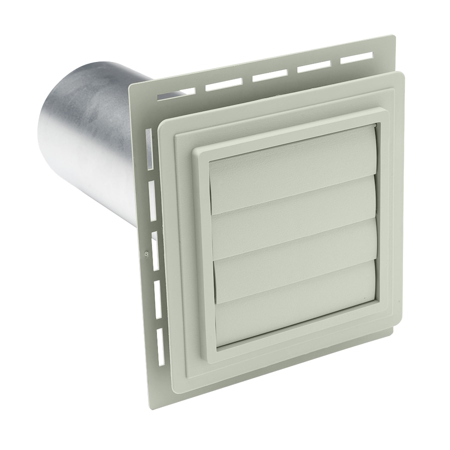 Ply Gem 103771 4-Inches Dia Plastic Louvered Dryer Vent Hood