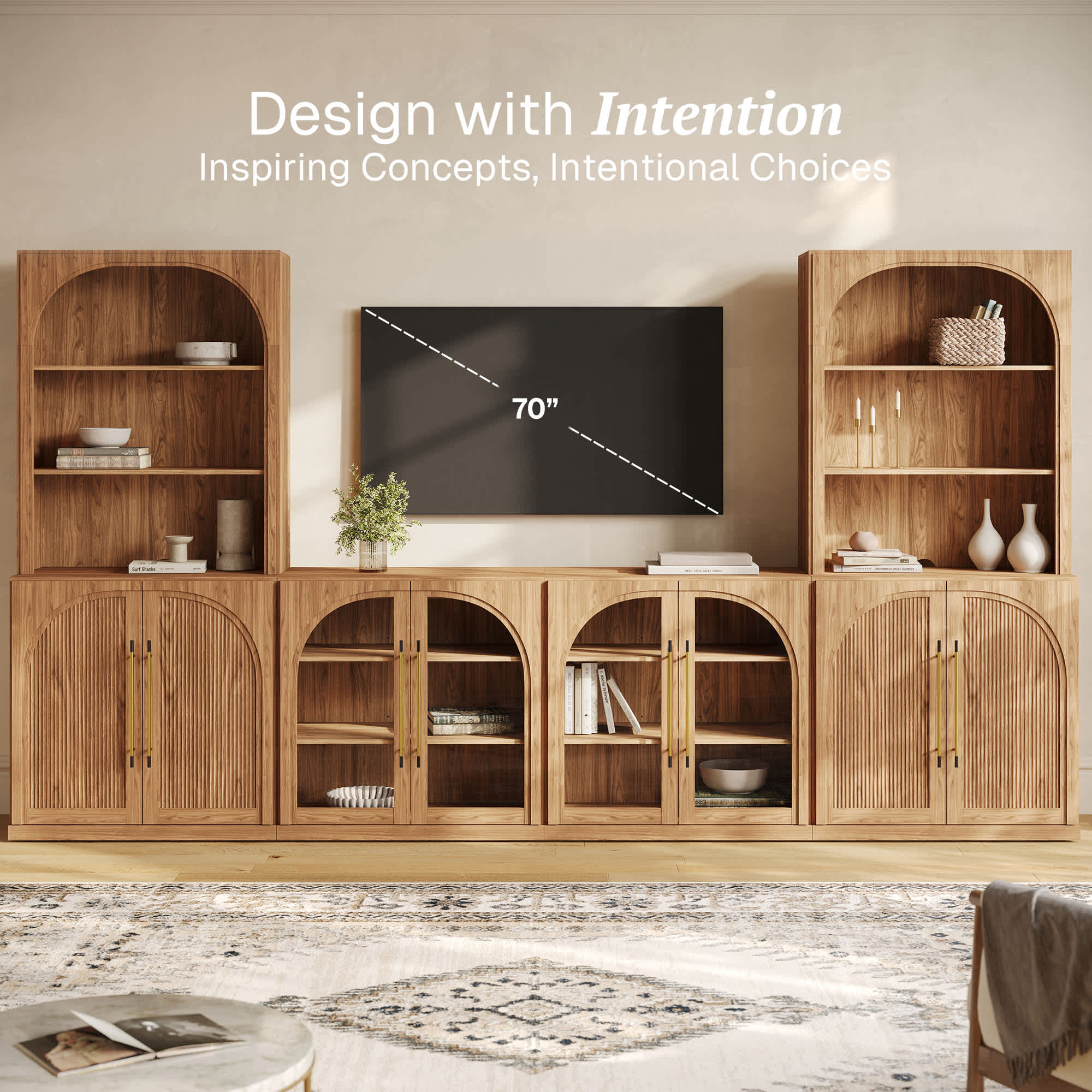 Belleze 014-HG-42011-C+1A2G Tv-Stands - View #3