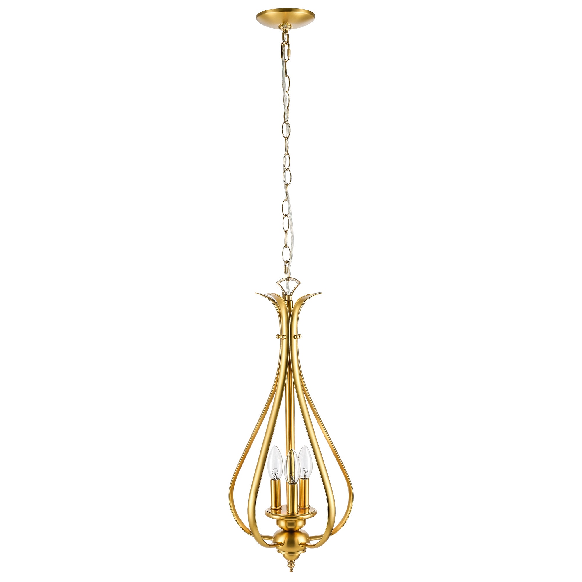 CO-Z HCF-3301-GD Brass Modern/contemporary Teardrop Medium Hanging Pendant light