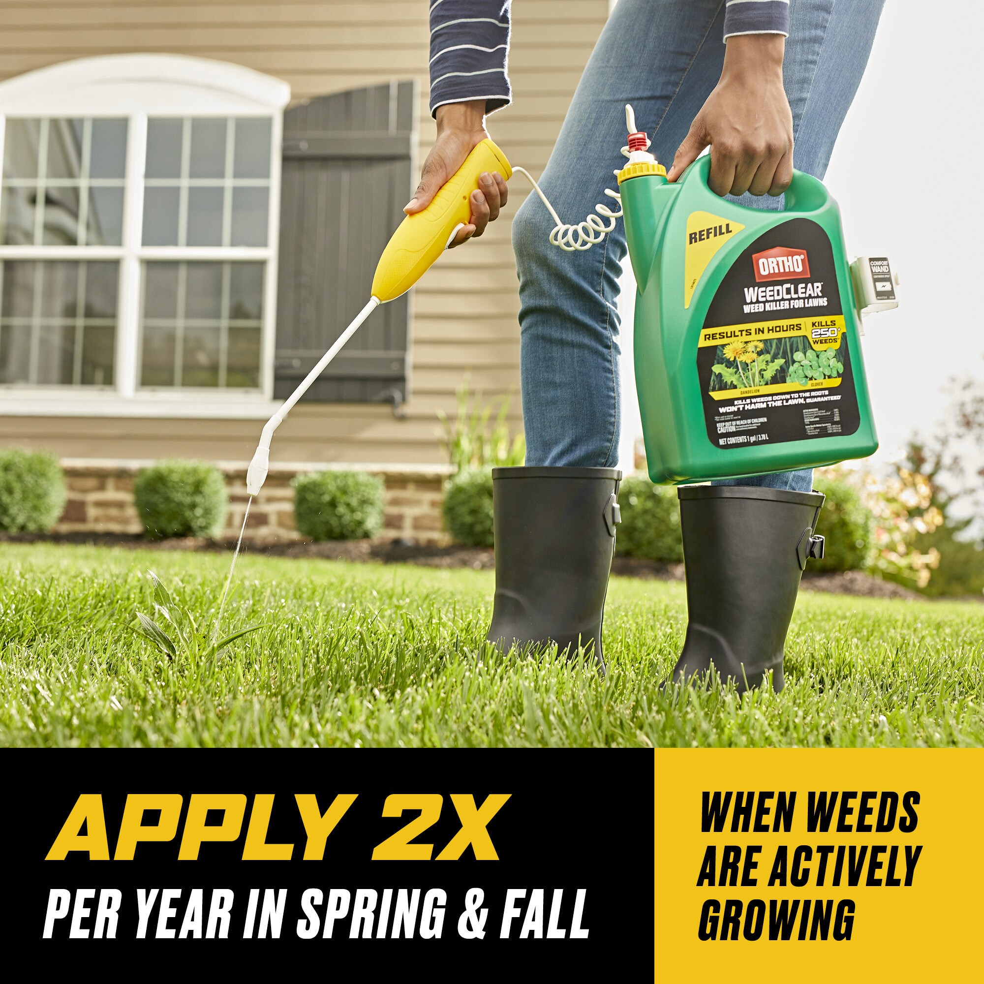 Ortho Weedclear Weed Killer For Lawns Refill 1 Gallon Refill Lawn Weed Killer In The Weed