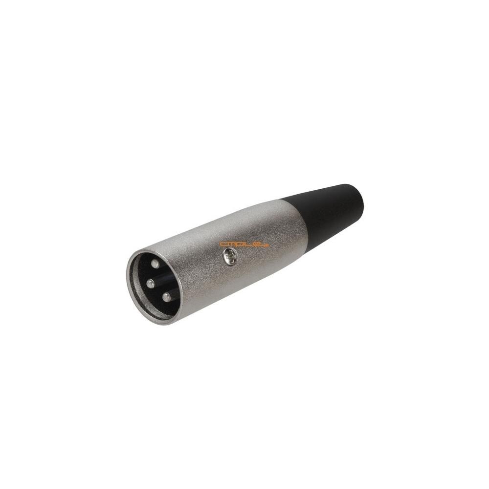 Cmple CMPLE1385  1261-N 3Pin XLR Male Microphone Connector &#8211; Silver