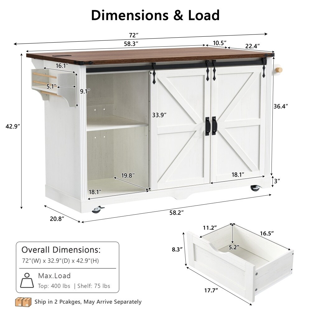 Coolbibila HIO-ISLAND-WHITE Kitchen-Furniture - View #3