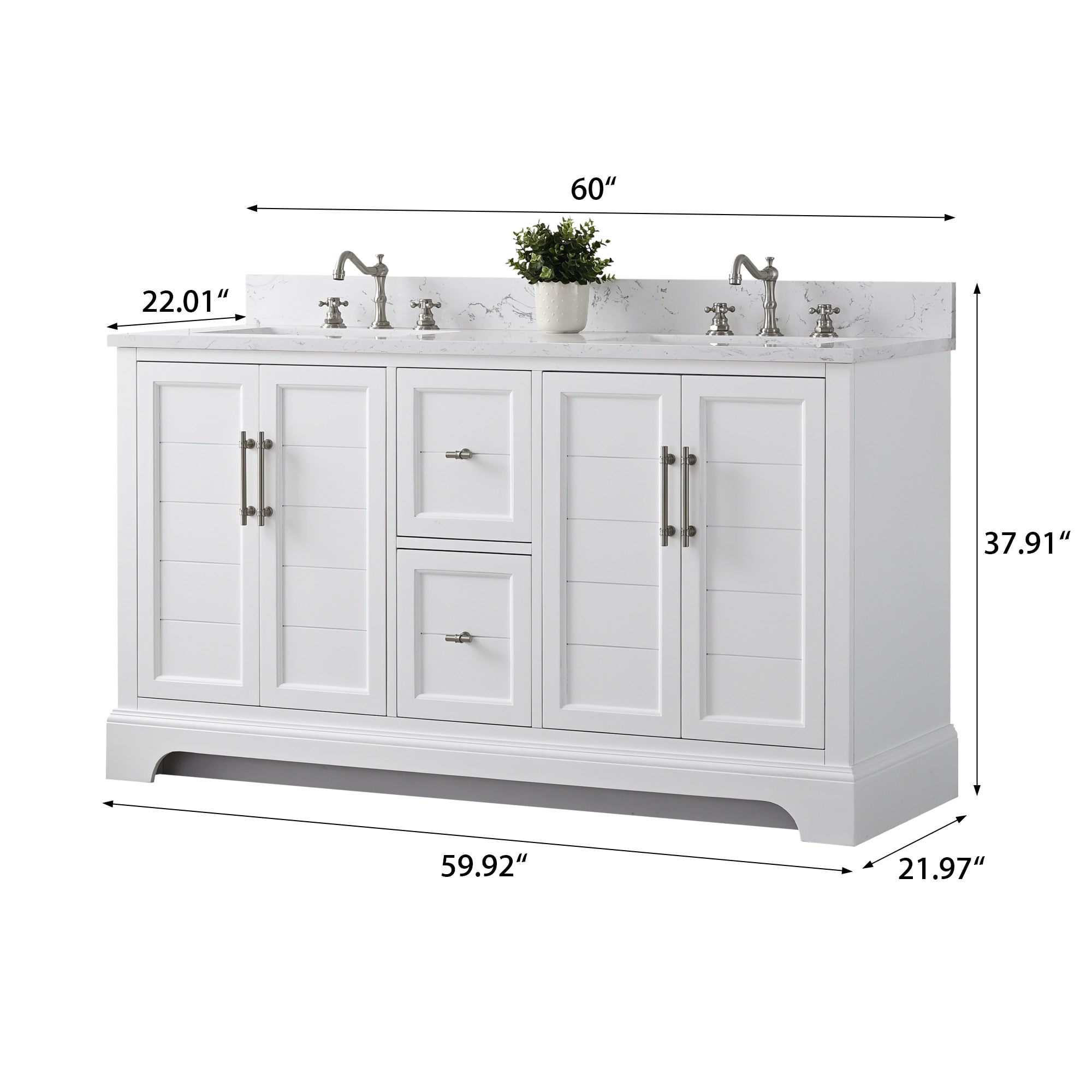 Vanity Art VA5060-DW Bath-Vanity-Combo - View #12