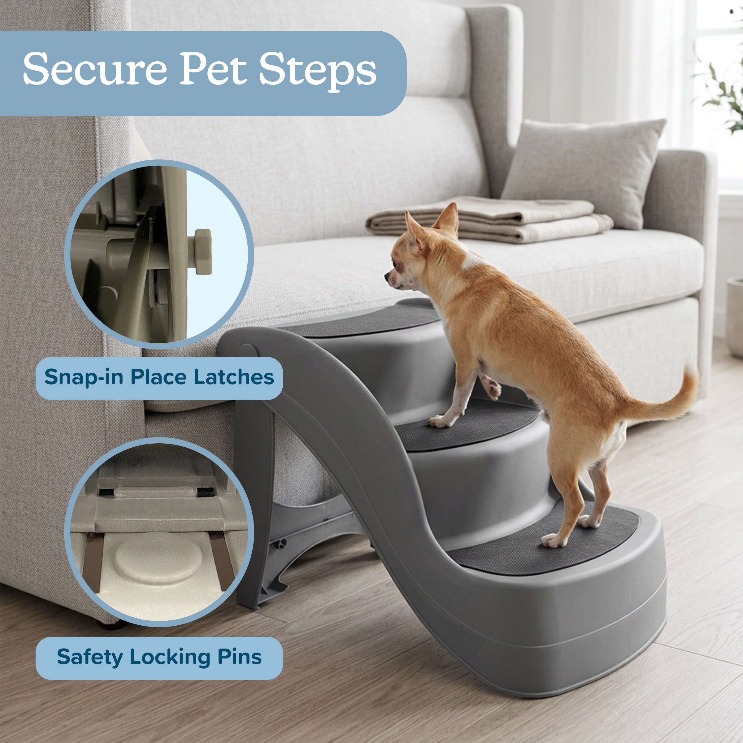 PETMAKER 80-PET5068-GRY Pet-Steps - View #7