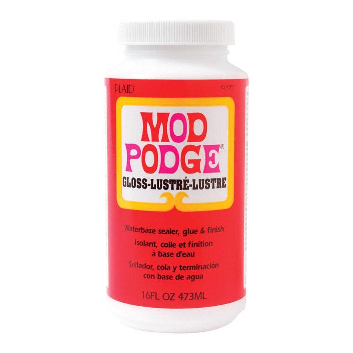 Plaid  Mod Podge High Strength Glue White Gloss Adhesive Kit 16 oz