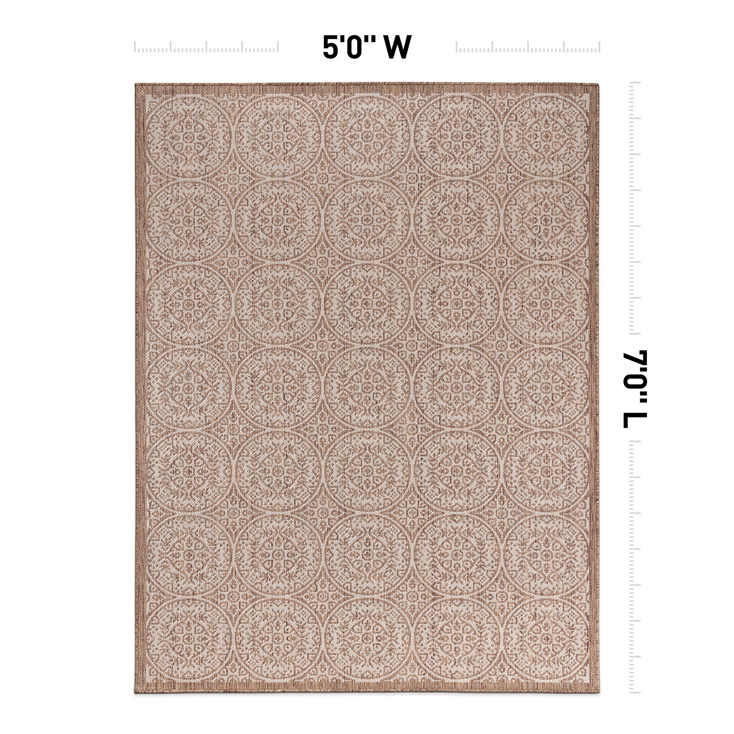 World Rug Gallery 121BROWN5X7 rugs - View #3