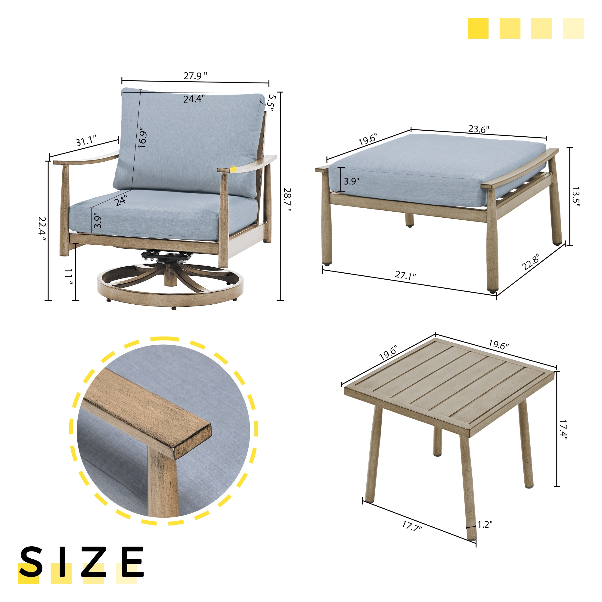  CP-SF5-ZL-B2-WL2 Patio-Conversation-Sets - View #2
