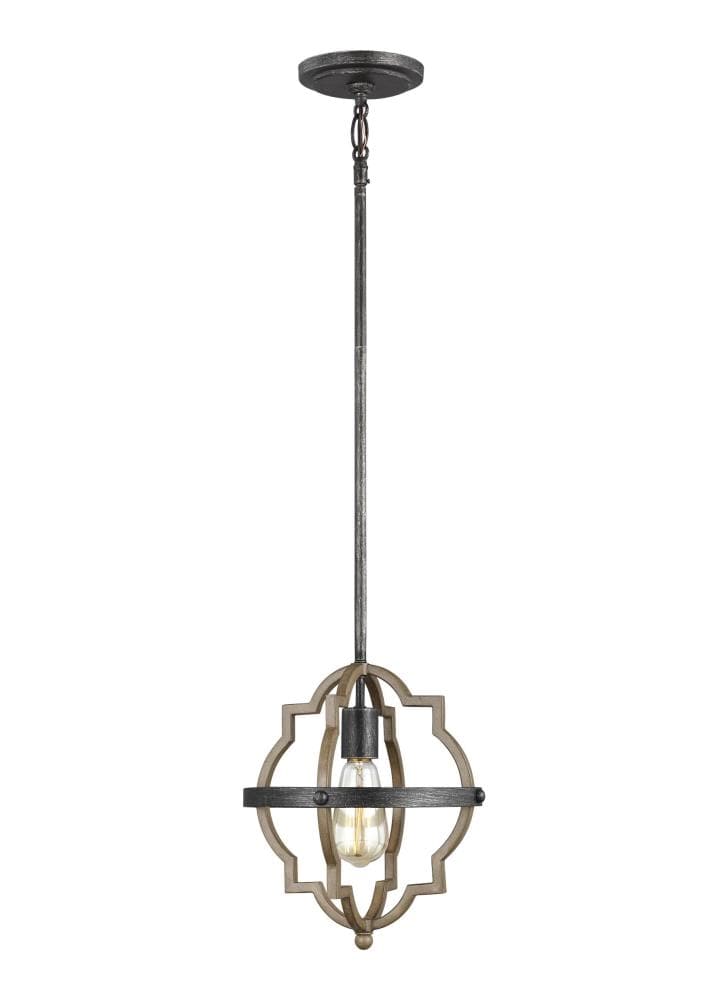 Generation Lighting 6124901-846 Socorro 1 -Light Stardust Transitional Geometric Mini Hanging Pendant light