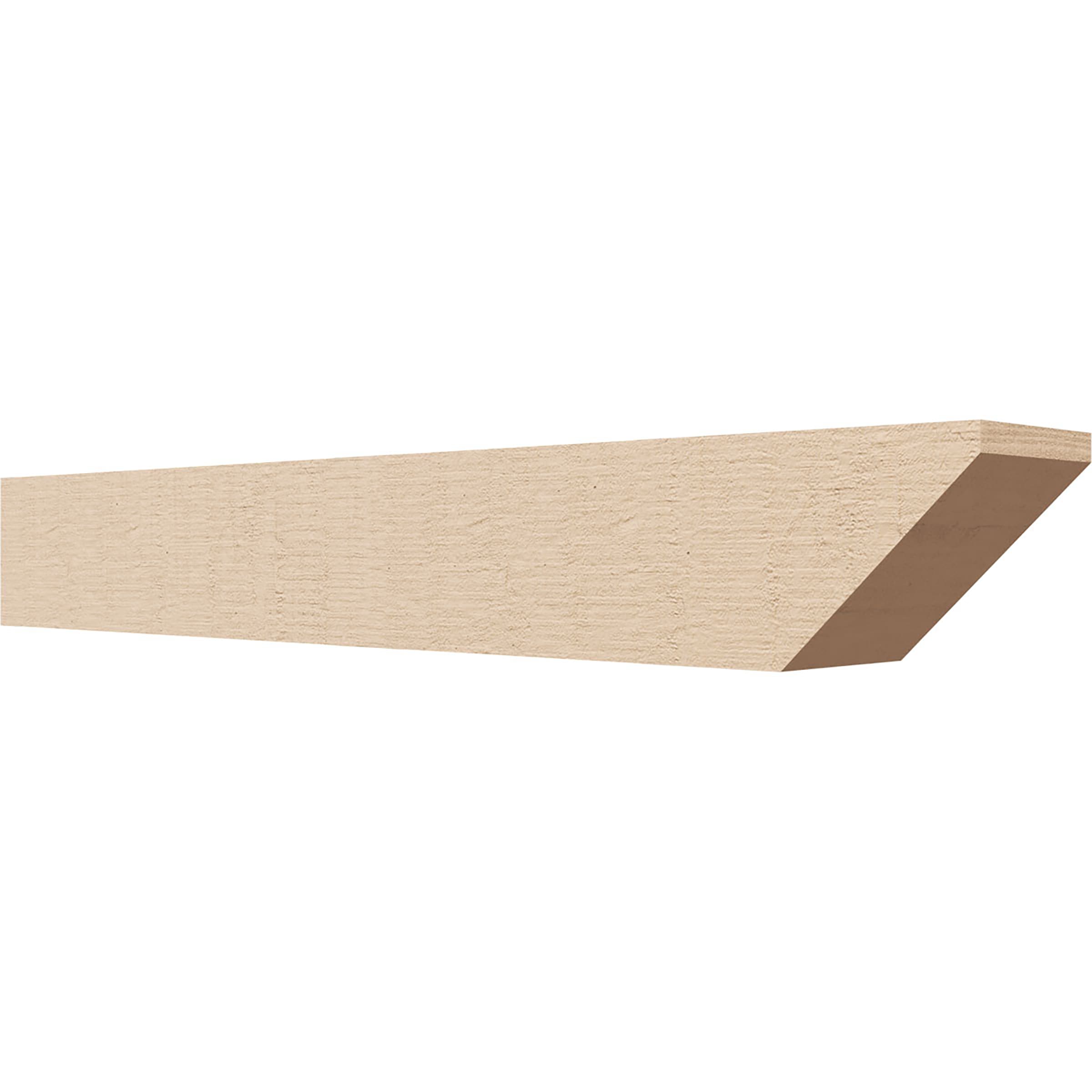 Ekena Millwork RFTU04X04X28CONRCPR Concord Woodgrain 4-in x 4-in x 28-in Brown Urethane Standard bracket