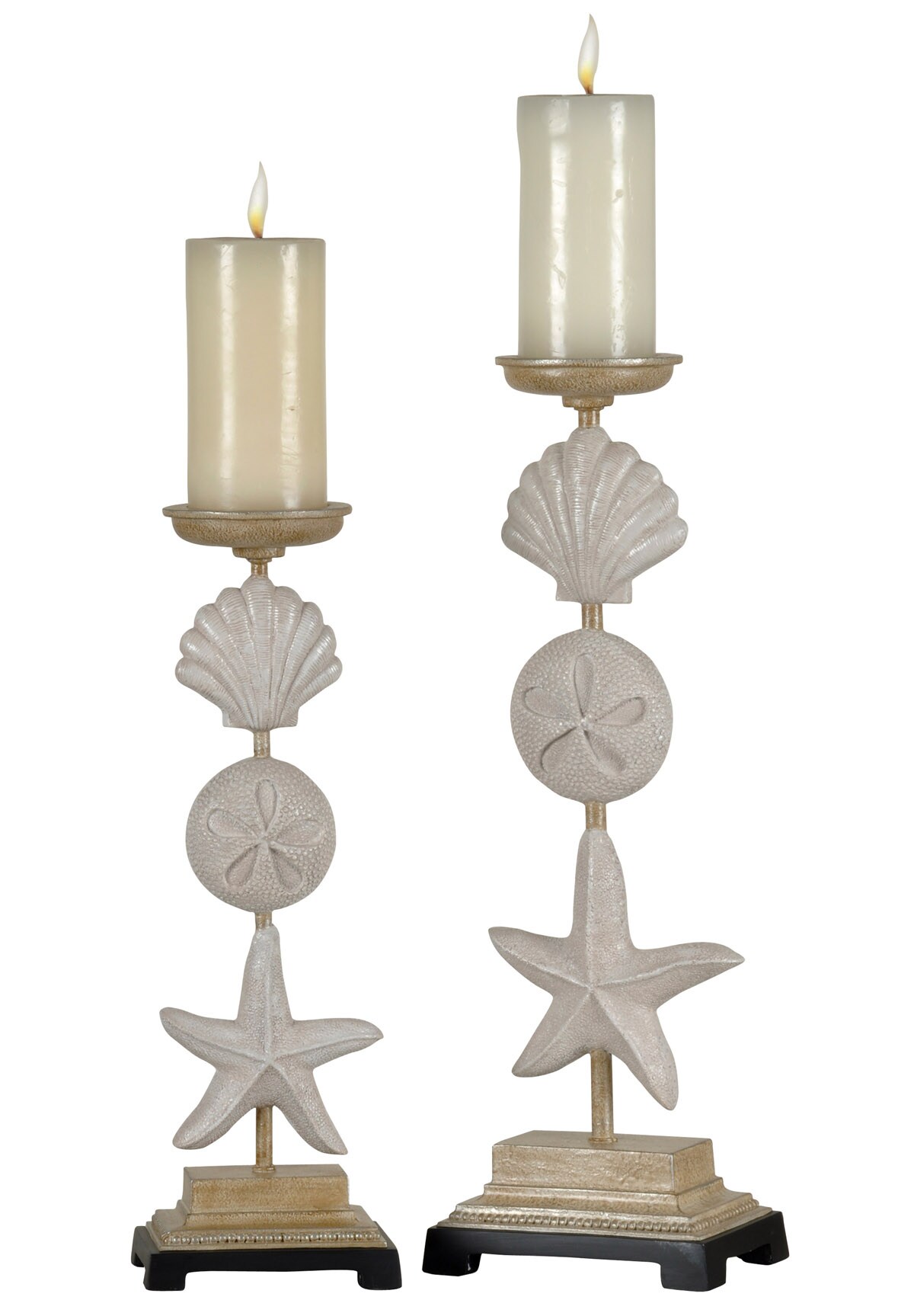 StyleCraft Home Collection AC322600DS 2 Candle Metal Pillar Candle Holder