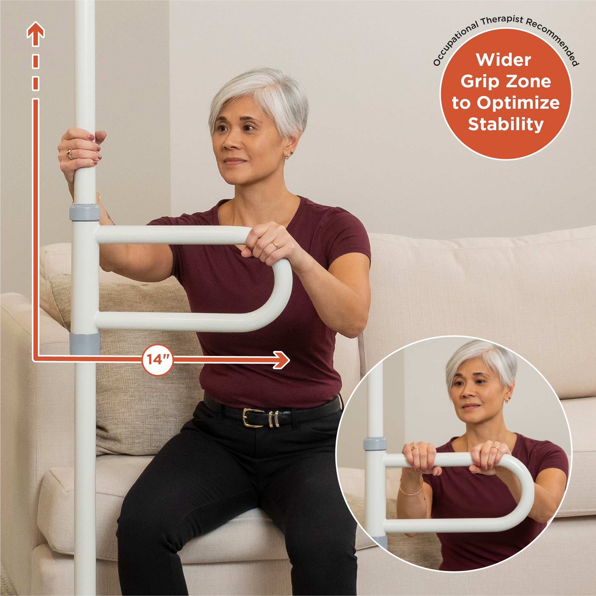 HealthCraft UPOLE-PB-CW Grab-Bars - View #4