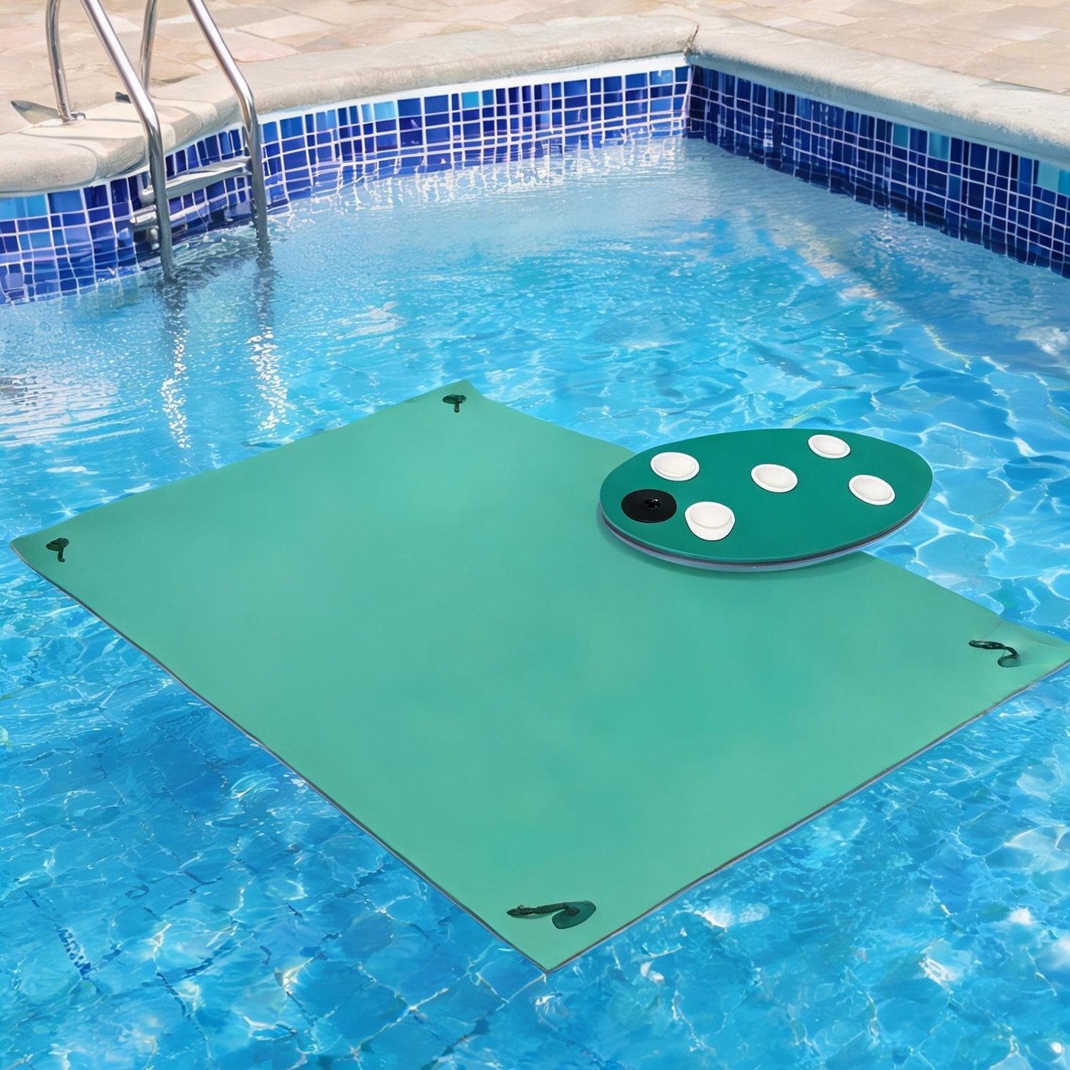 FlowLuxe Green Paddle Boards with Functional Design 379.7 x 149.9 x 3.2 in Xpe