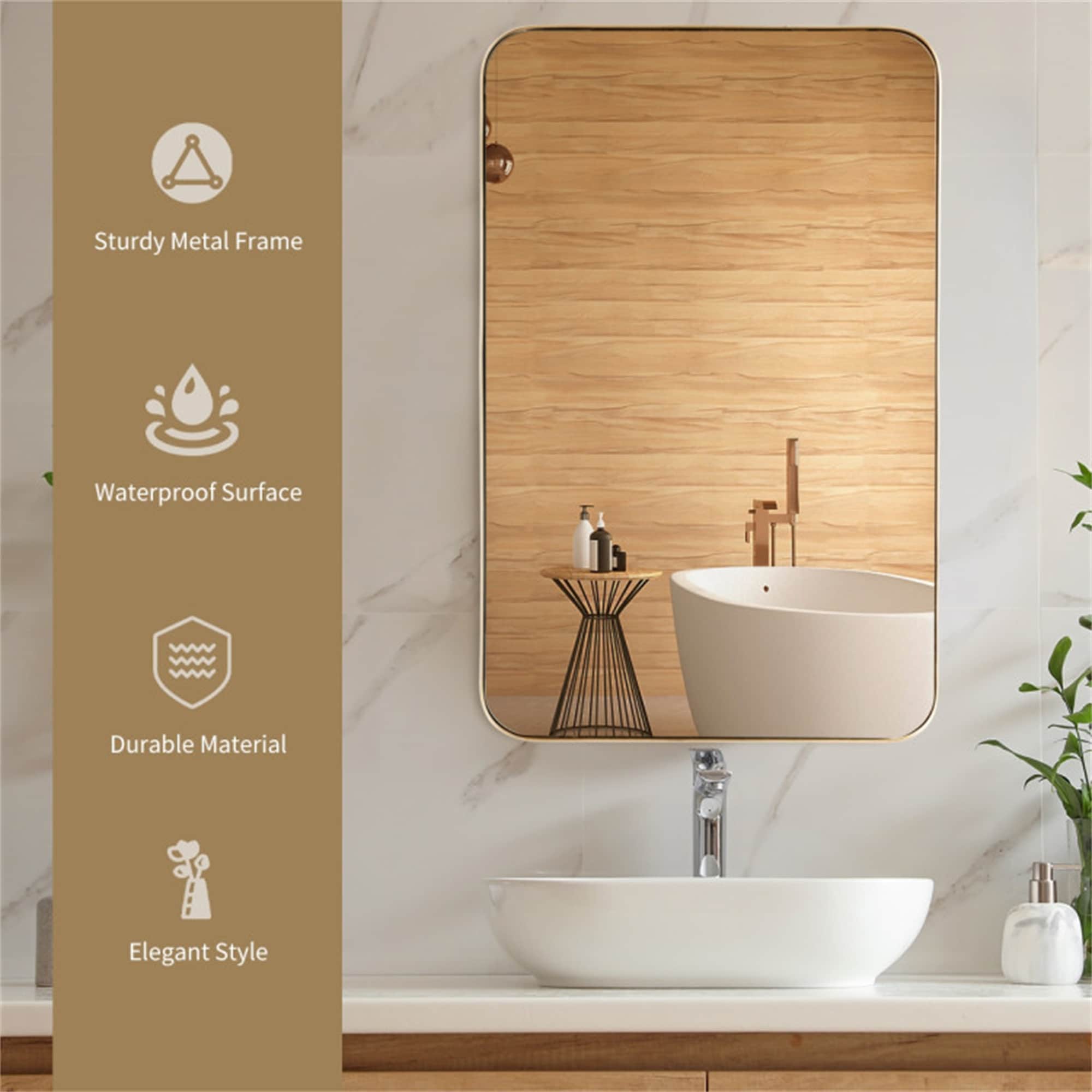 BABOOM BOM-67282GD-CO Framed-Bath-Mirrors - View #5