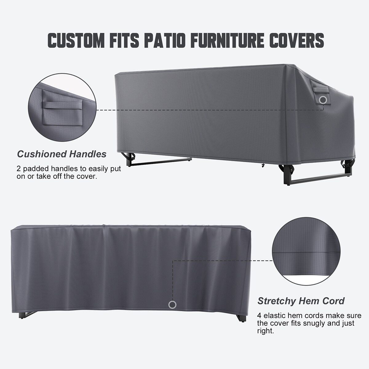 Rilyson FSCRGY1004 Patio-Furniture-Covers - View #3