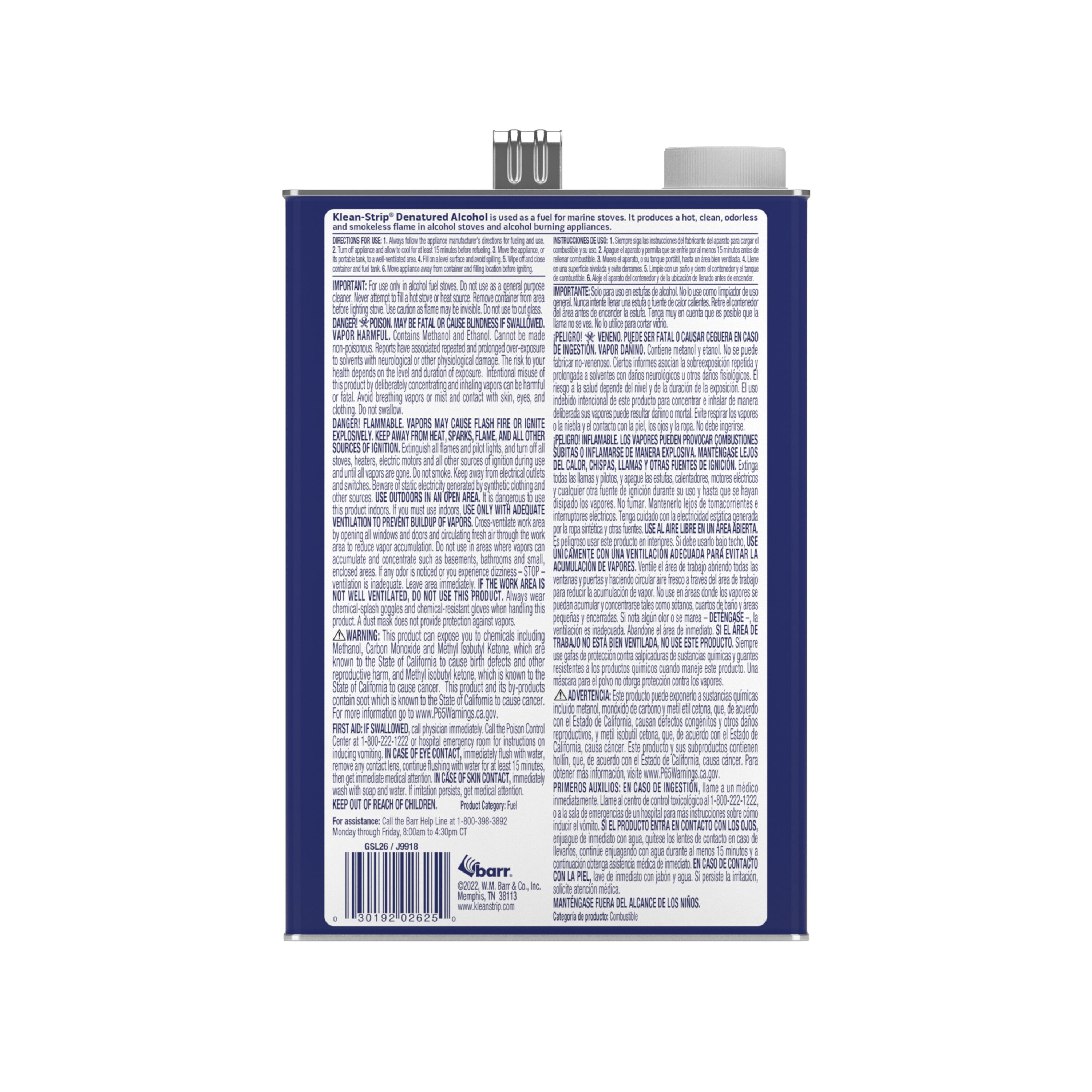 Klean Strip 128-fl oz Fast To Dissolve Denatured Alcohol at Lowes.com