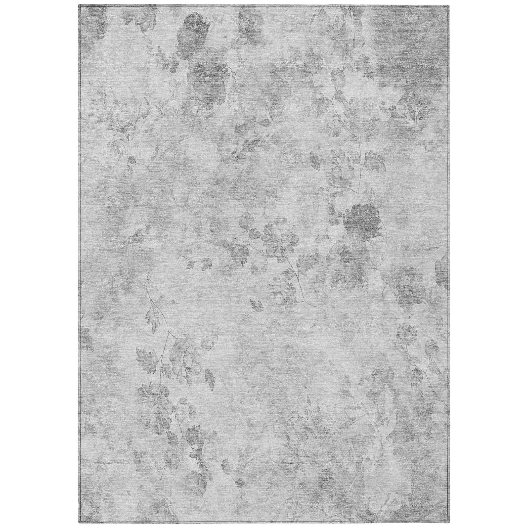 Addison Rugs ACN724GY8X10 Chantille ACN724GY 8 x 10 (ft) Polyester Gray Rectangular Indoor/Outdoor Geometric Machine washable Area rug