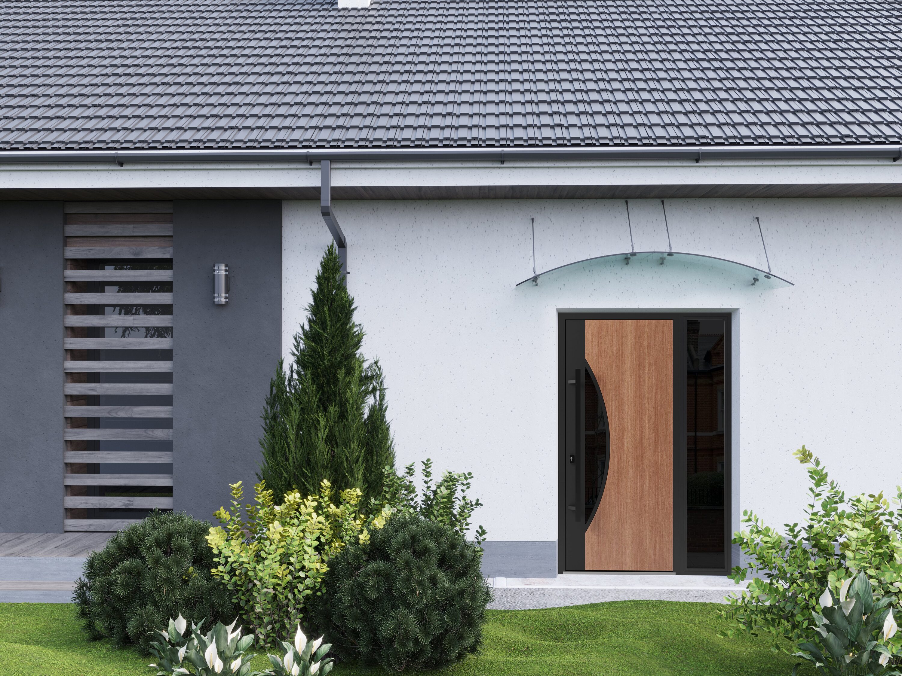 Vdom doors 1077EDOAK361480RI Entry-Doors - View #3