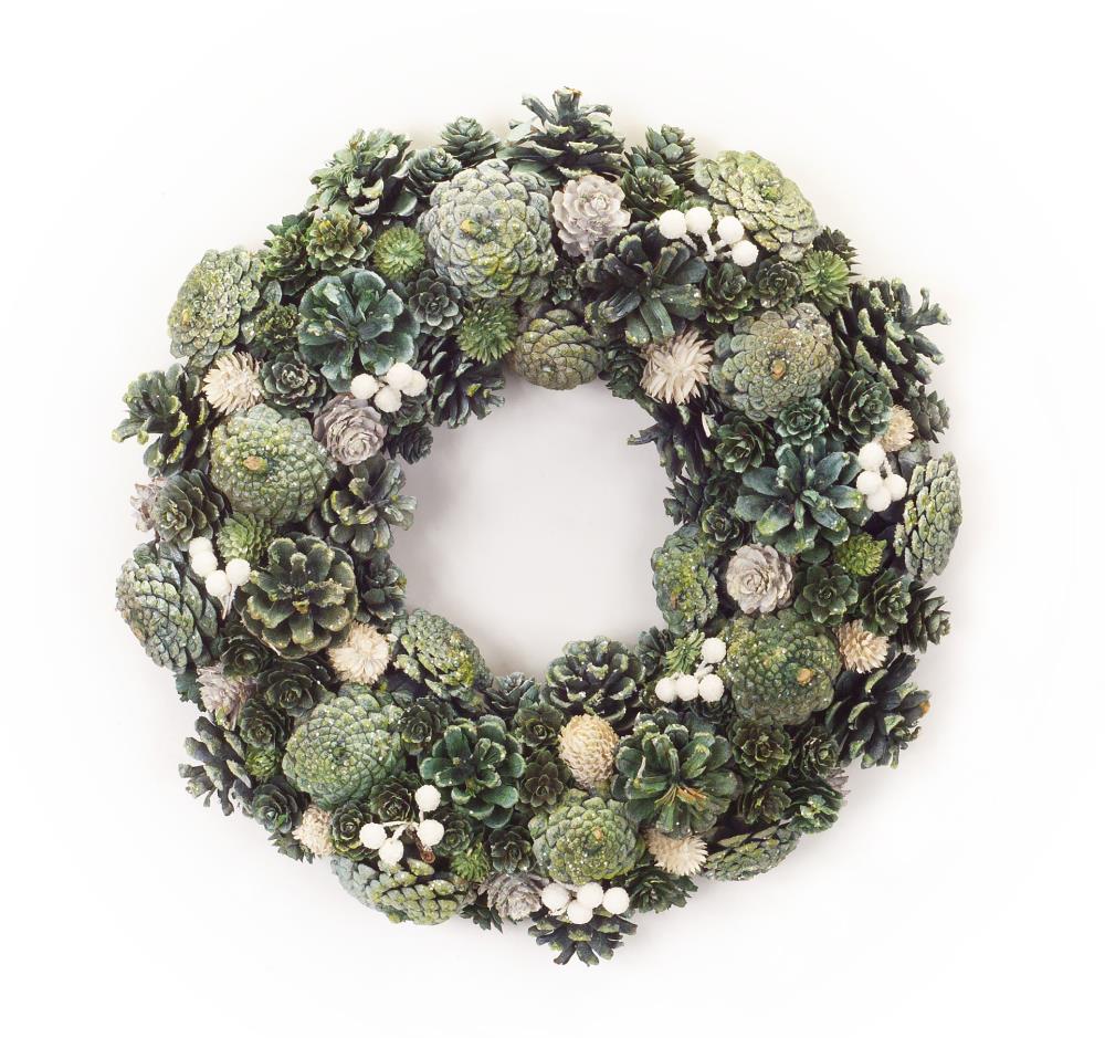 Melrose International 76670DS 2-Pack 13-in Indoor or Outdoor Multi Colored Artificial Christmas Wreath