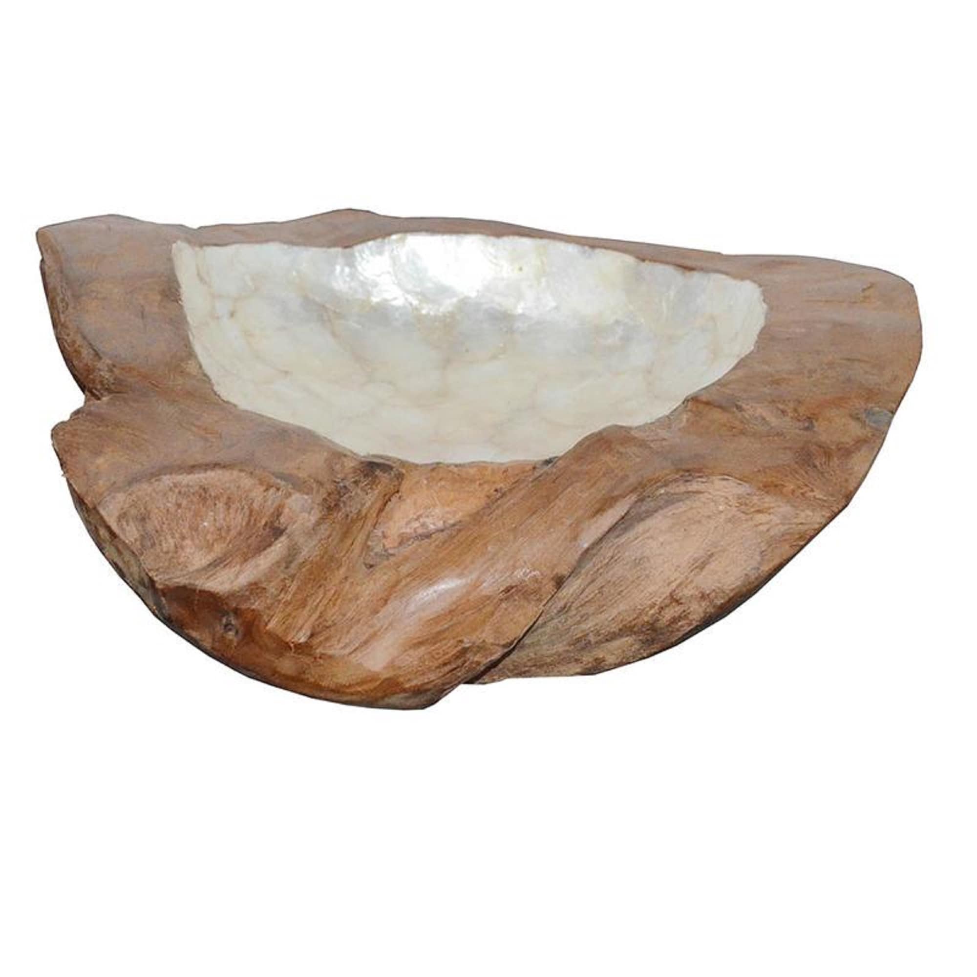 A&B Home 35277 Brown Wood Casual Decorative bowl