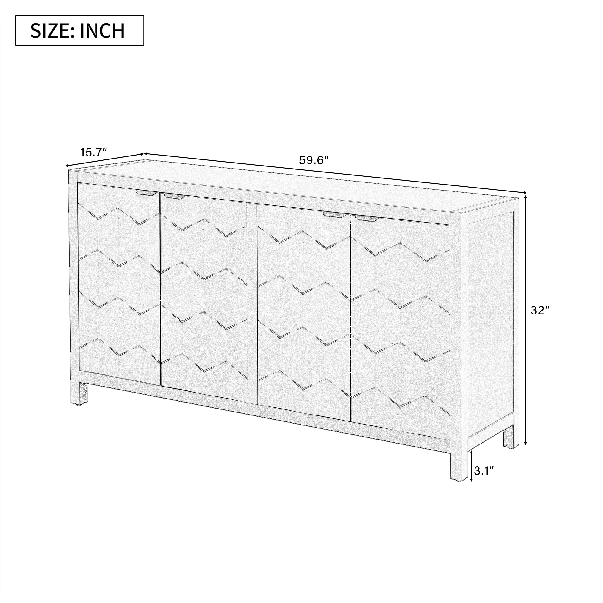 Oaks Decor OA7117044V Dining-Kitchen-Storarge - View #6