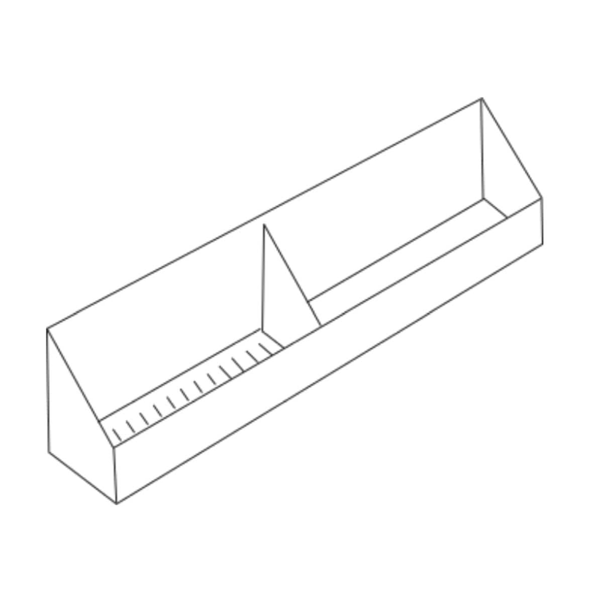 Diamond Express 300 TOT18 Cabinet Tilt-out Tray 14.25-in W x 3.75-in H x 2-in D White Unfinished