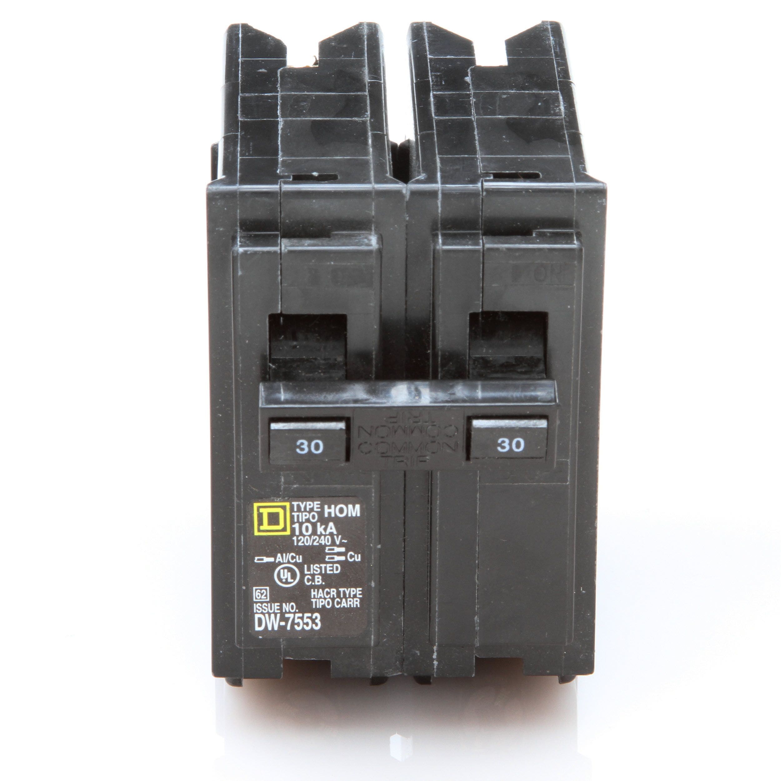Schneider Electric Square D Homeline Miniature Circuit Breaker HOM230GFI for sale online 