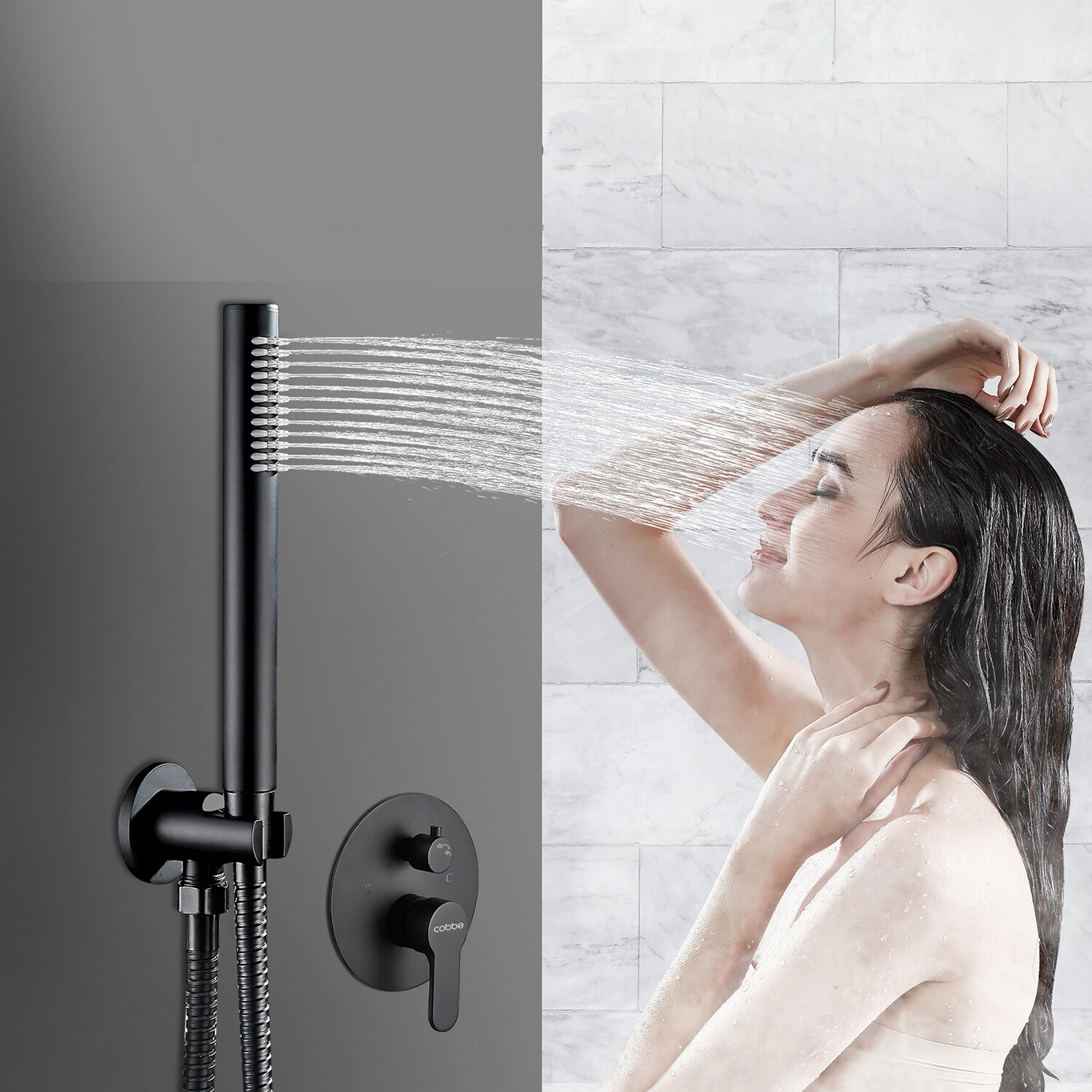 Cobbe RSF0112B Showerhead-Bar-Panels - View #4