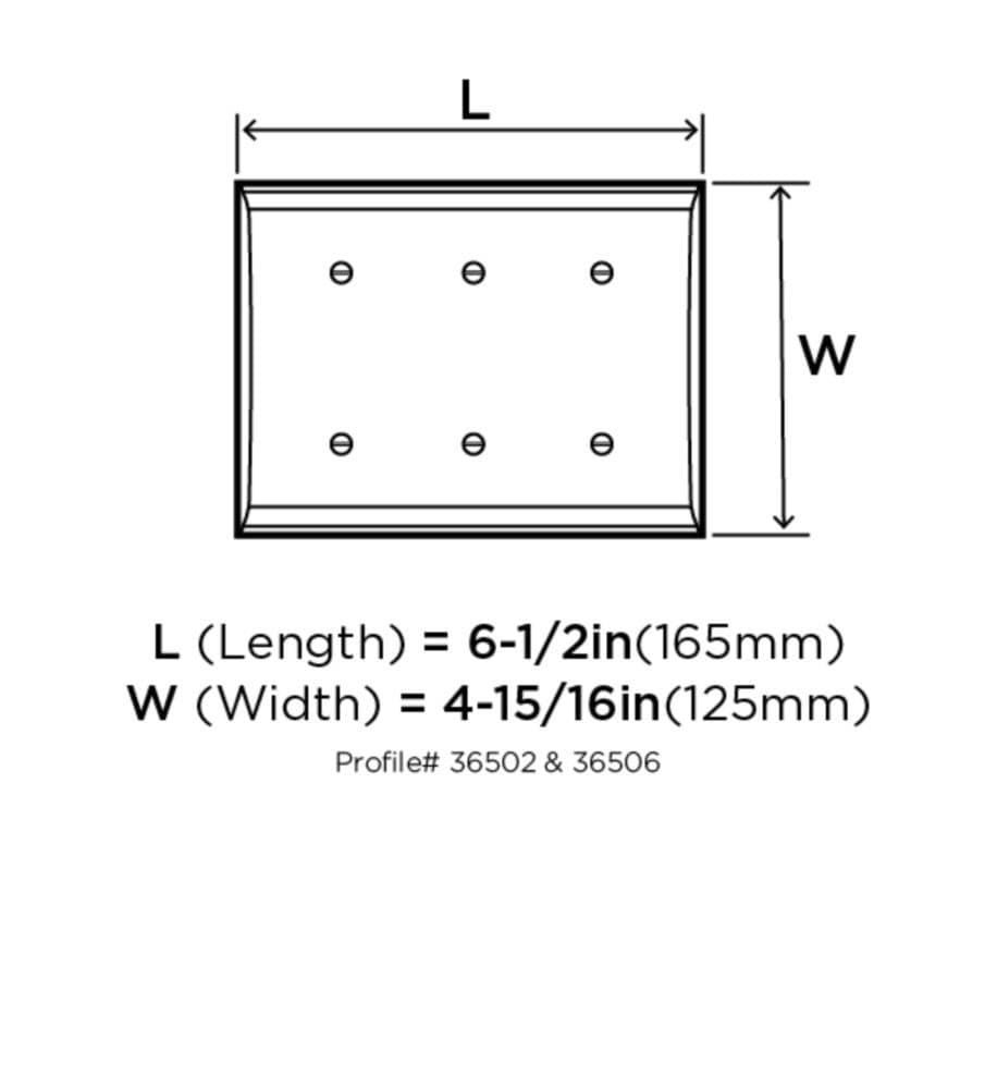 Amerock BP36506BBR Electrical-Wall-Plates - View #2