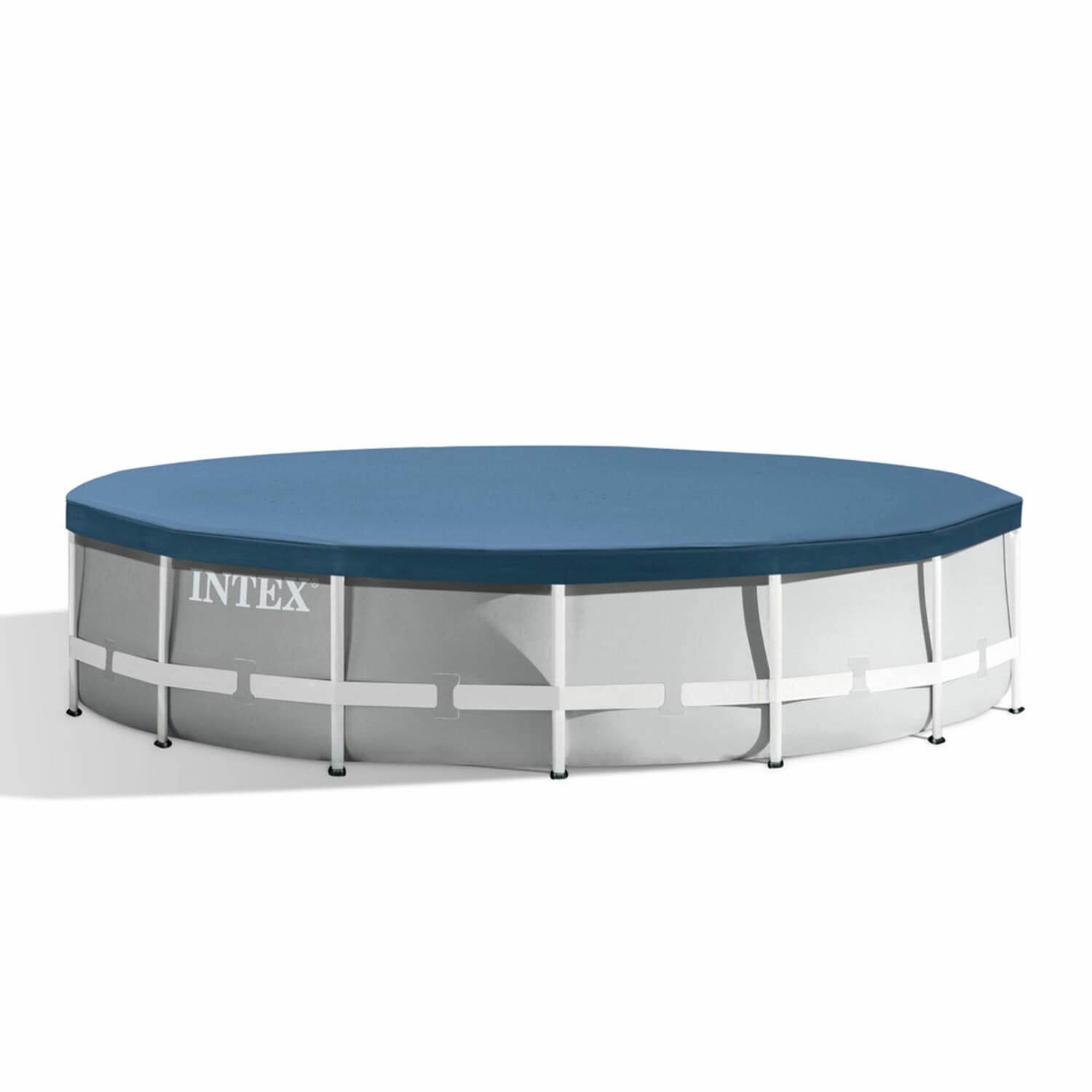 Intex 15-ft x 15-ft x 48-in Metal Frame Round Above-Ground Pool with ...