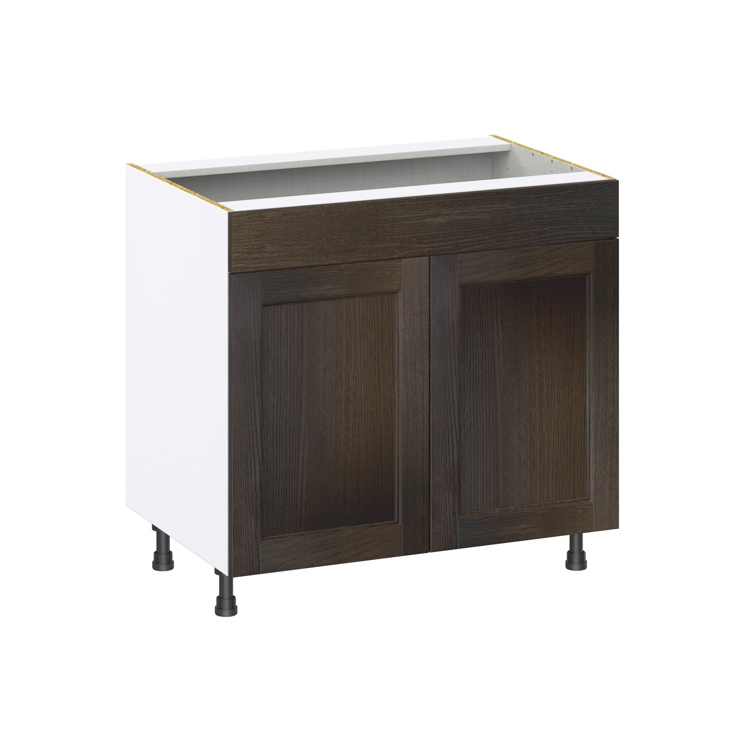 Hugo&Borg DSSB36FF-MO Montclaire 36-in W x 34.5-in H x 24-in D Wood Sink Base Fully assembled Cabinet (Recessed Panel Shaker)