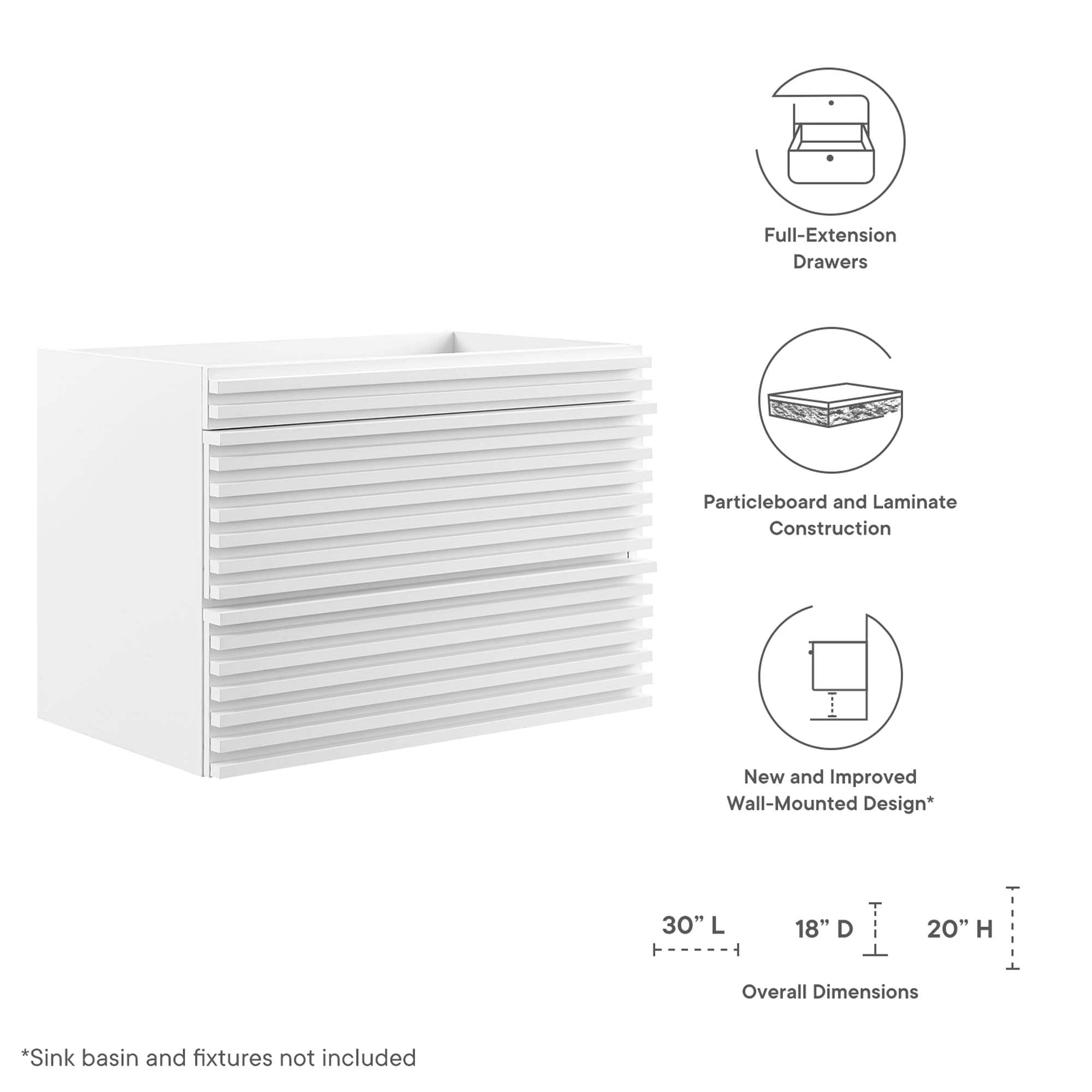 Modway EEI-4850-WHI vanities - View #2