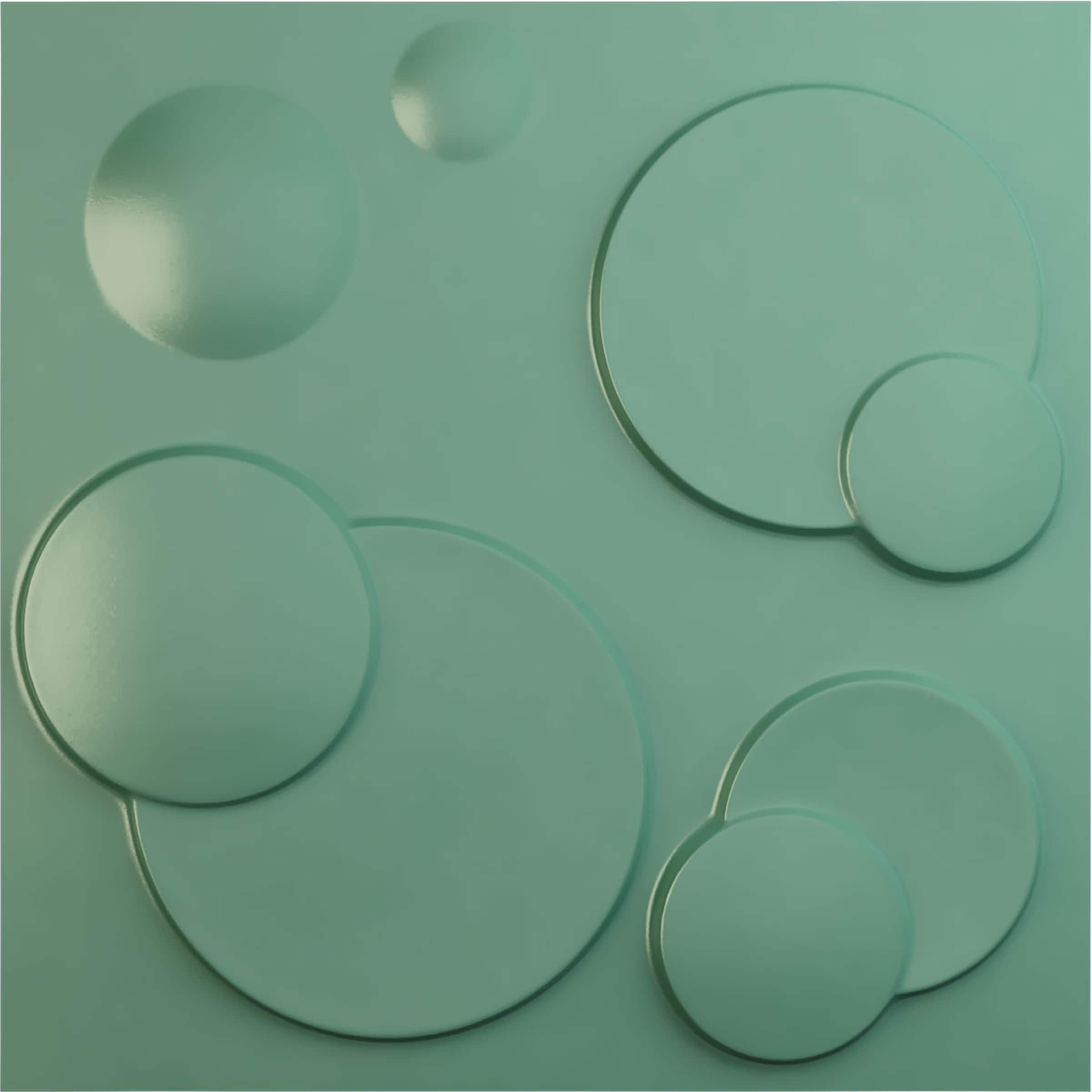 Ekena Millwork WP20X20FIFSM-CASE-12 19-5/8-in x 19-5/8-in Embossed Paintable/Stainable Green PVC Wall Panel ( 12 -Pack, Covers 32.04-sq ft )