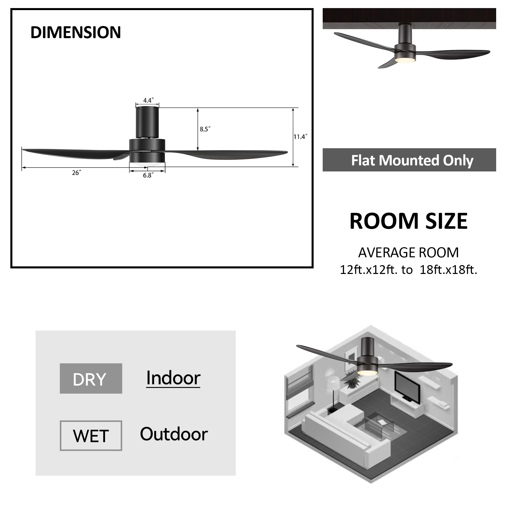 CARRO USA LS523N4-L11-B2-1-FM Ceiling-Fans - View #9