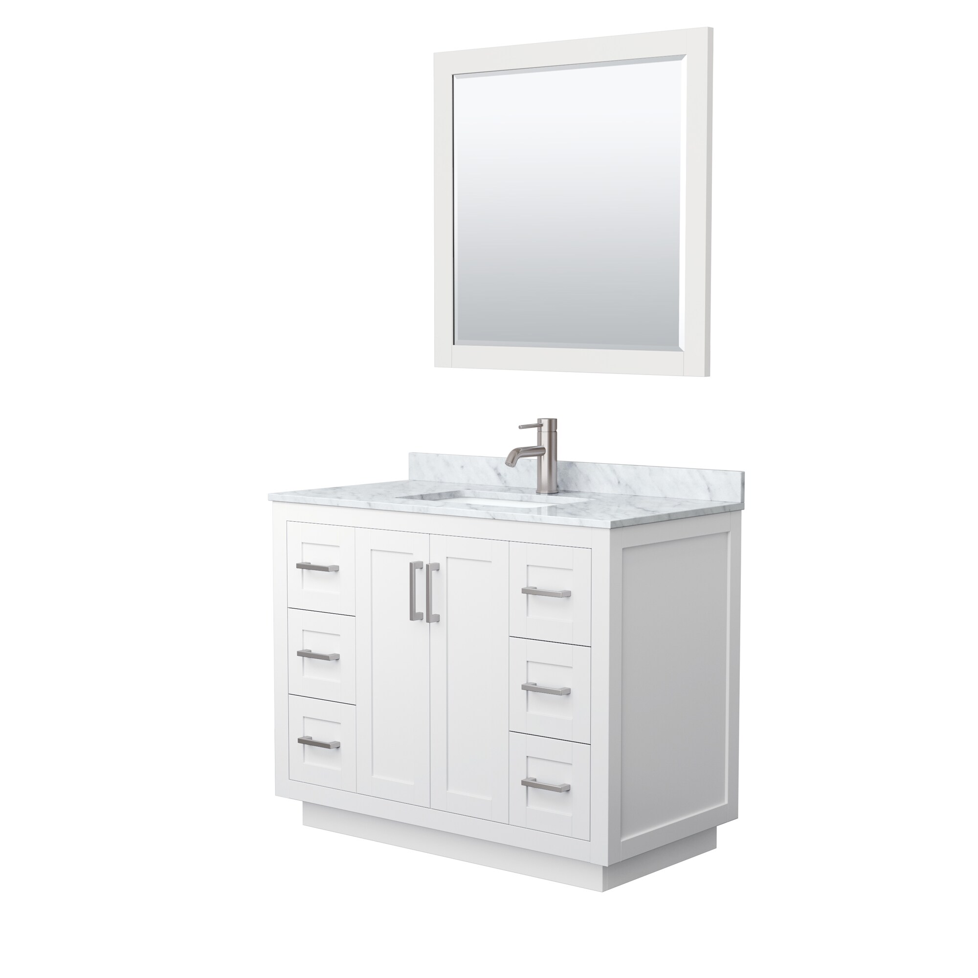 Wyndham Collection WCF292942SWHCMUNSM34 Bath-Vanity-Combo - View #2