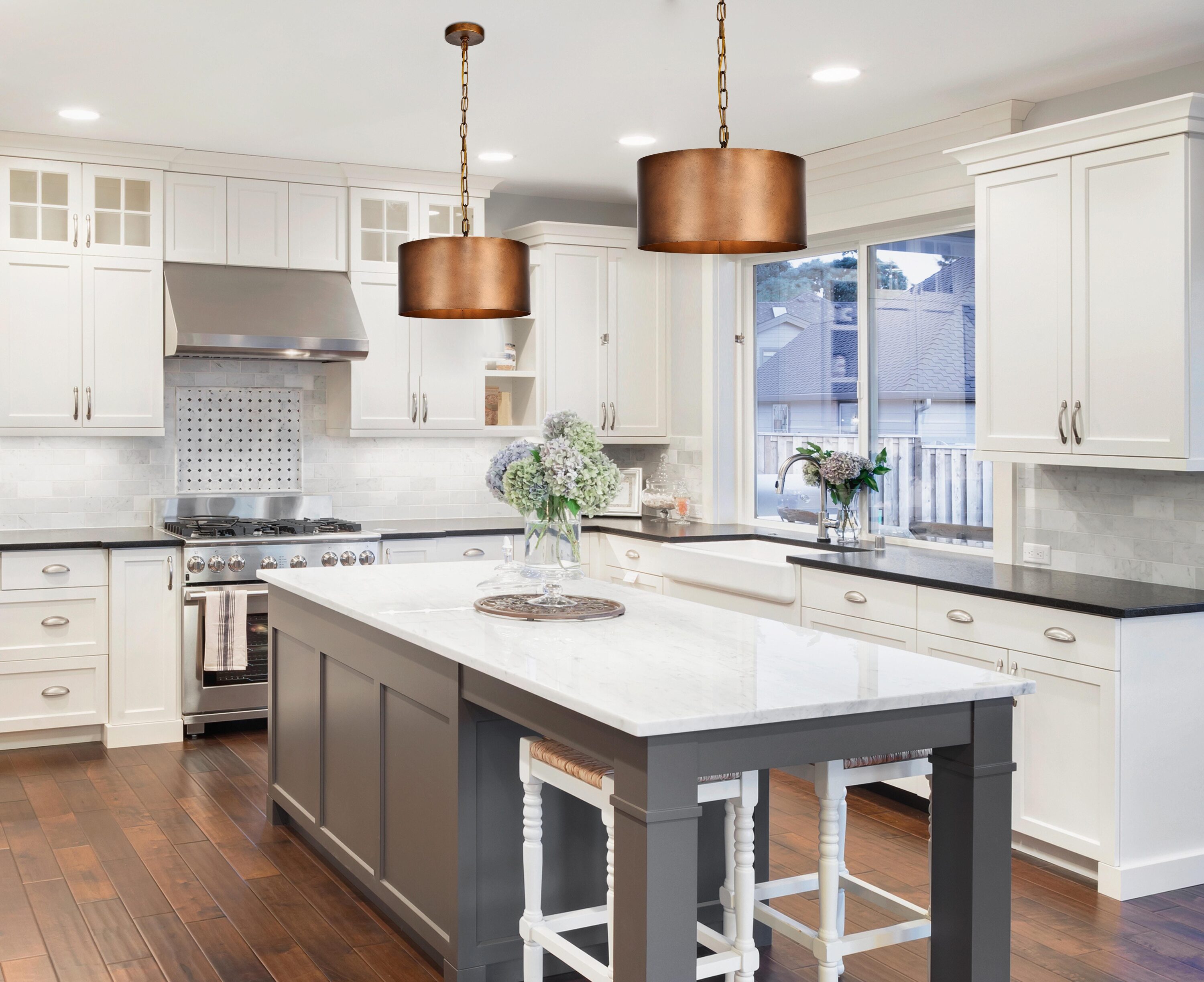 Elegant Decor HFDL18045D15BR Pendant-Lights - View #2
