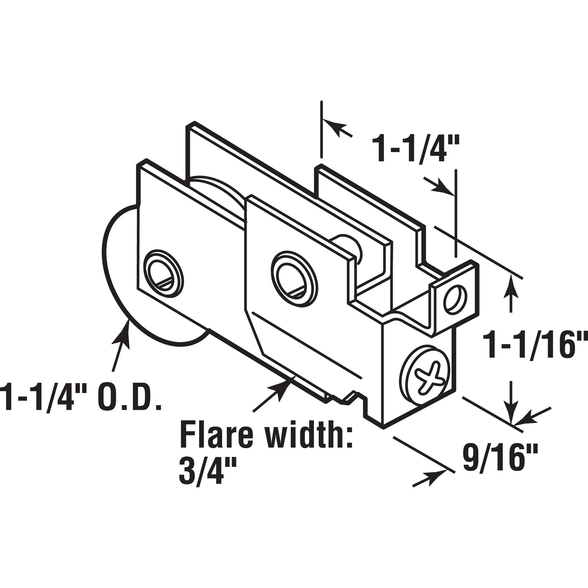 Prime-Line N 6625 Sliding-Patio-Door-Roller-Assemblies - View #2