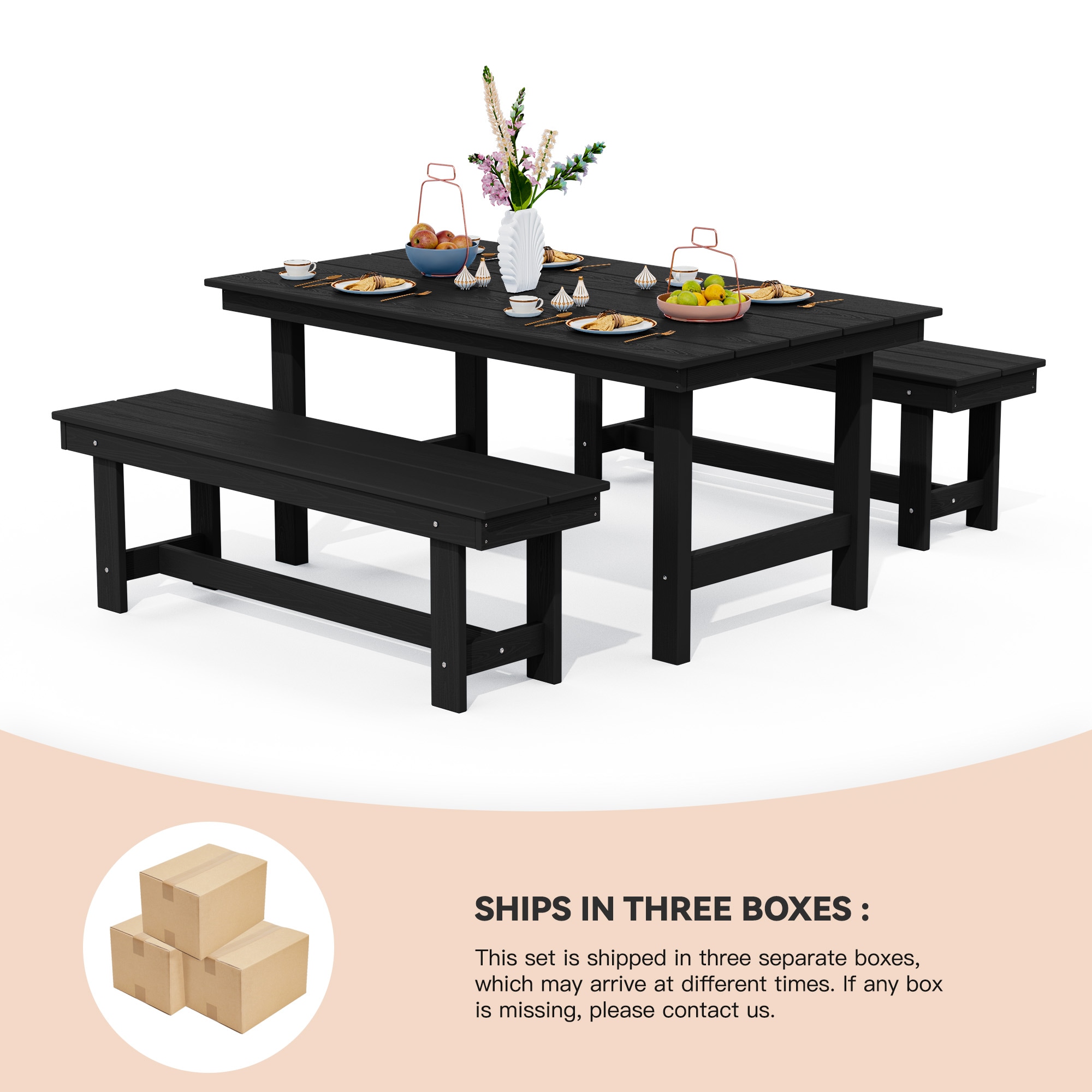 JEAREY PECZD3JT-BK Patio-Dining-Sets - View #7