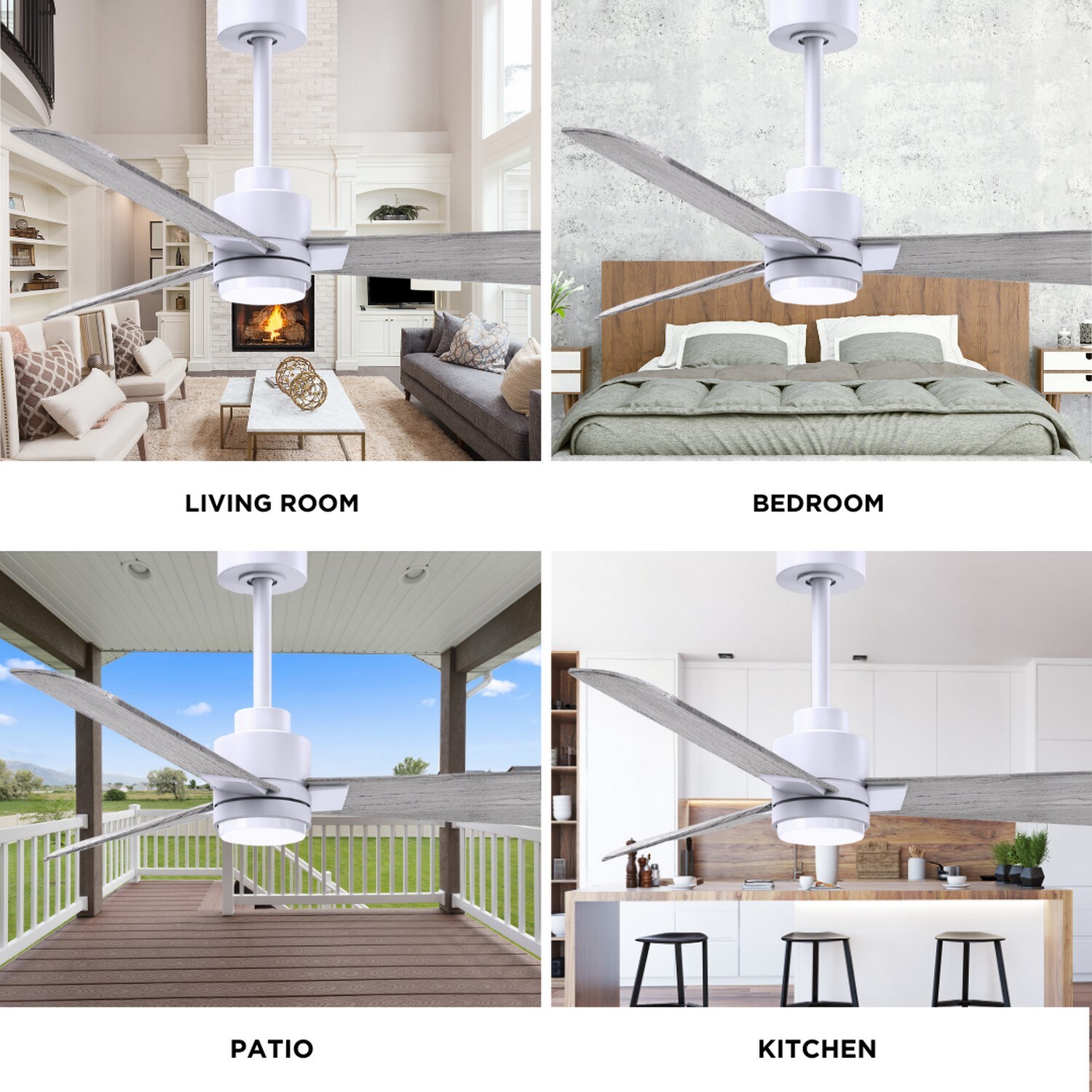 Matthews Fan Company AKLK-MWH-BW-56 Ceiling-Fans - View #11